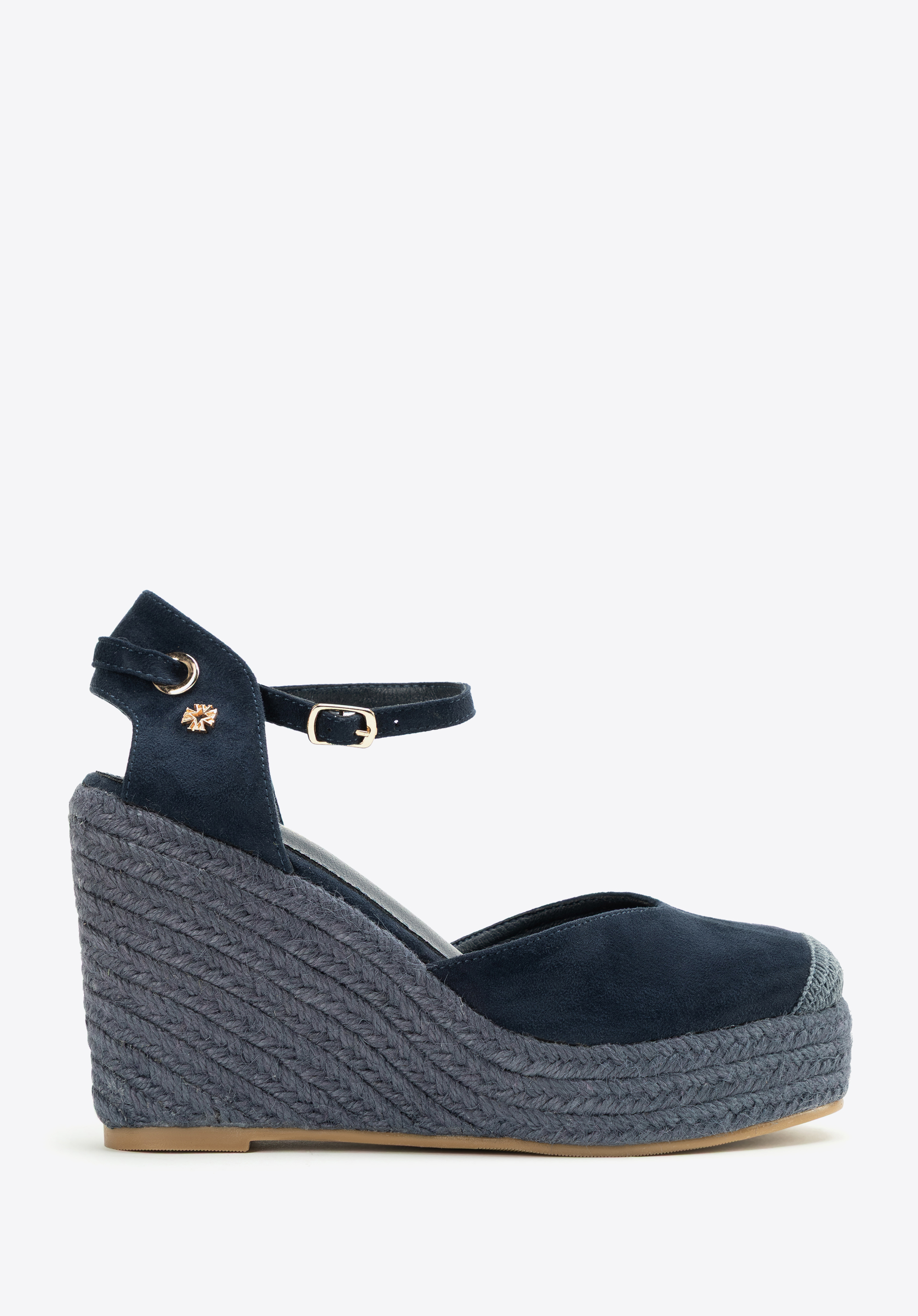 Damen-Espadrilles auf Plateausohlen, dunkelblau, 100-DP-804-N-35, Bild 1