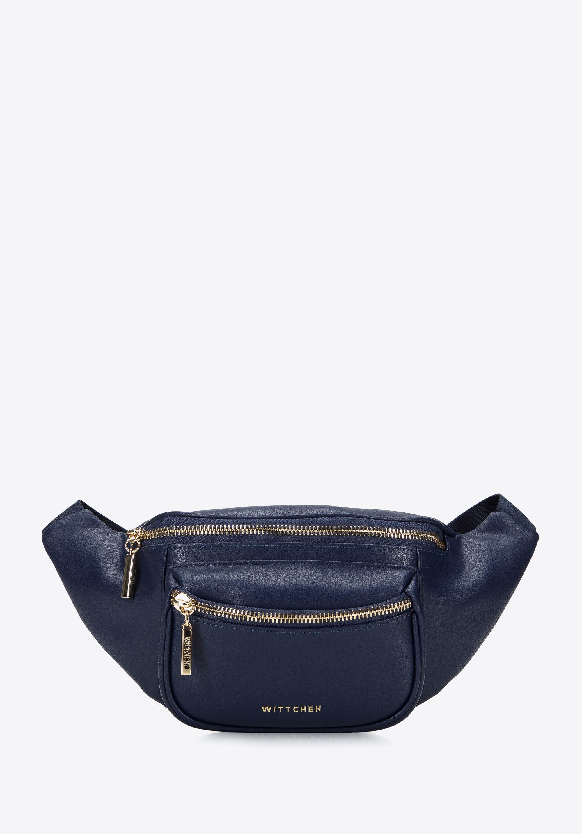 Gürteltasche aus Leder mit Tasche, dunkelblau, 96-4E-616-7, Bild 1