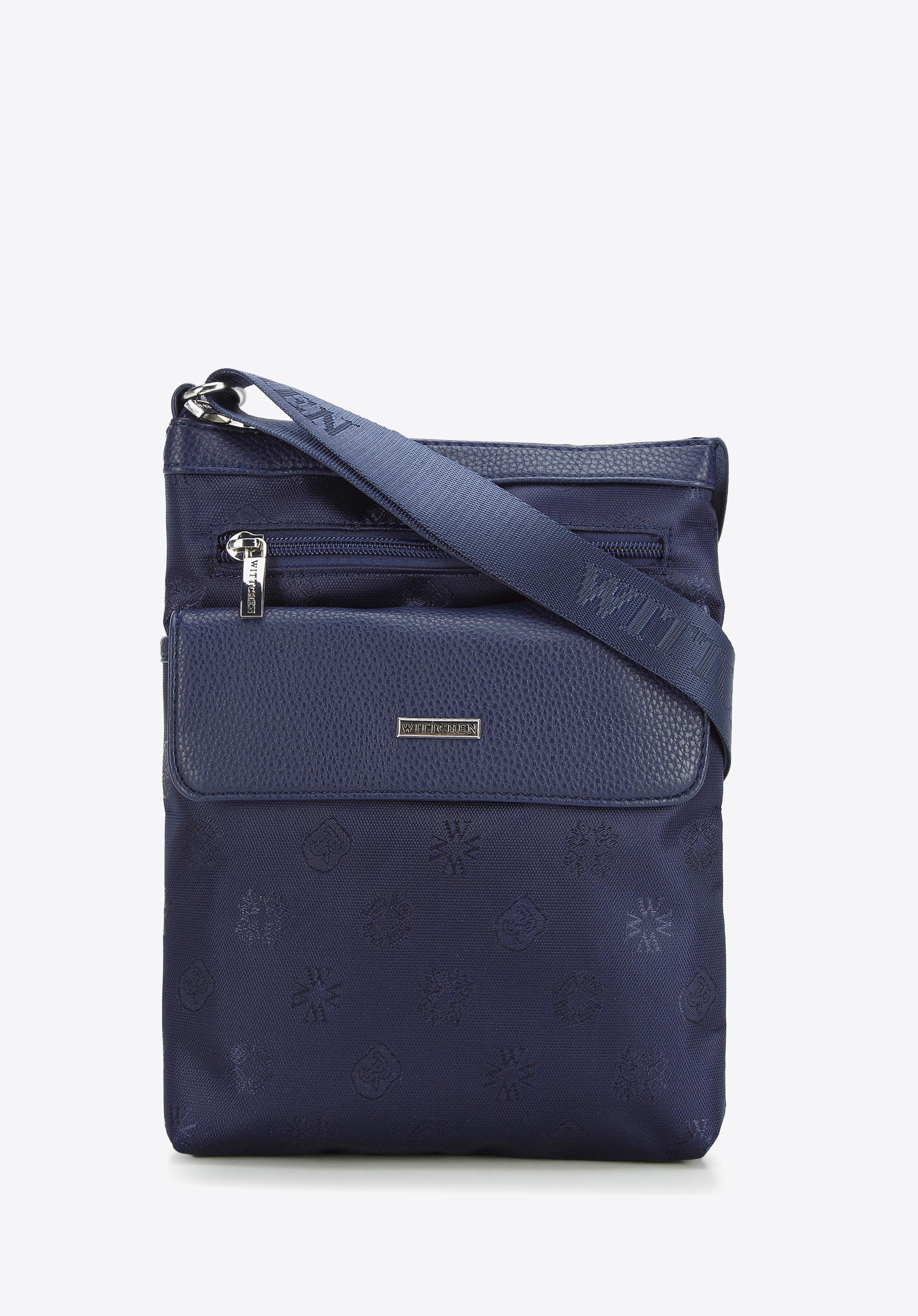 Damen-Umhängetasche aus Stoff mit Tasche