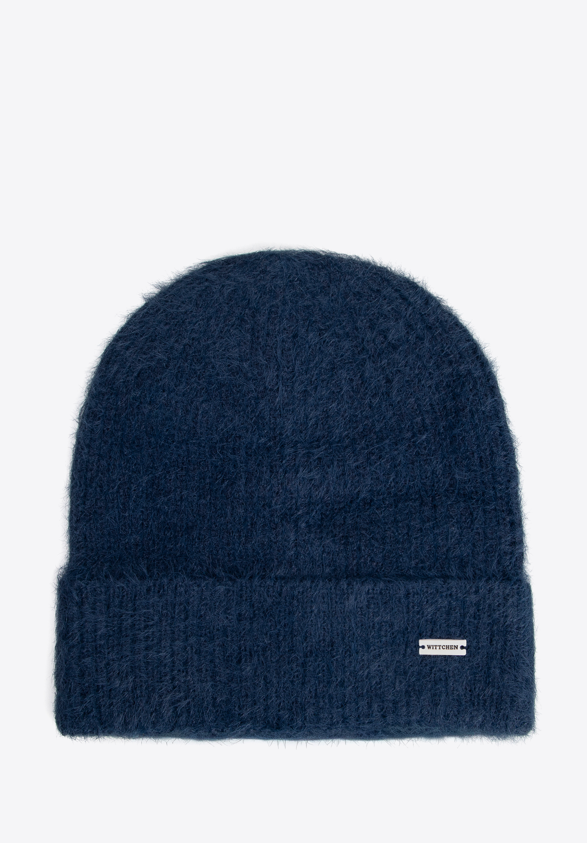 Damen Wintermütze mit flauschiger Textur, dunkelblau, 101-HF-002-N, Bild 1