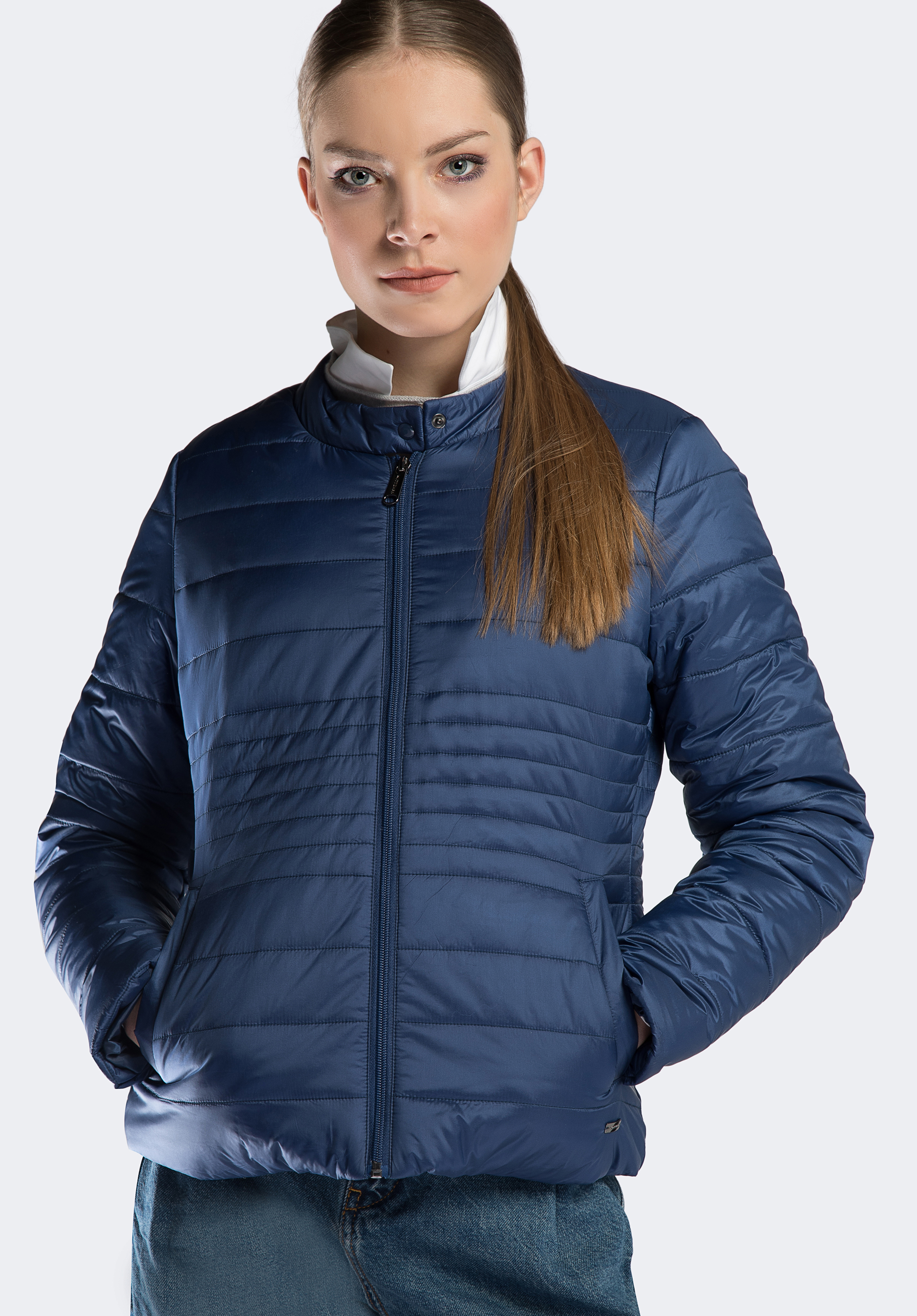 Damenjacke, dunkelblau, 90-9N-401-7-S, Bild 1