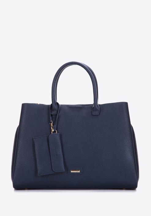 Damentasche mit  abschließbarem Fach, dunkelblau, 97-4Y-238-4, Bild 1