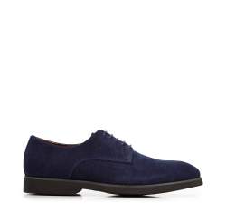 Derby-Schuhe aus  Wildleder, dunkelblau, 94-M-905-N-44, Bild 1