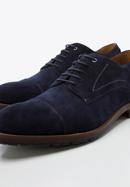 Derby-Schuhe aus Wildleder mit dekorativen Besätzen, dunkelblau, 96-M-702-8-39, Bild 7