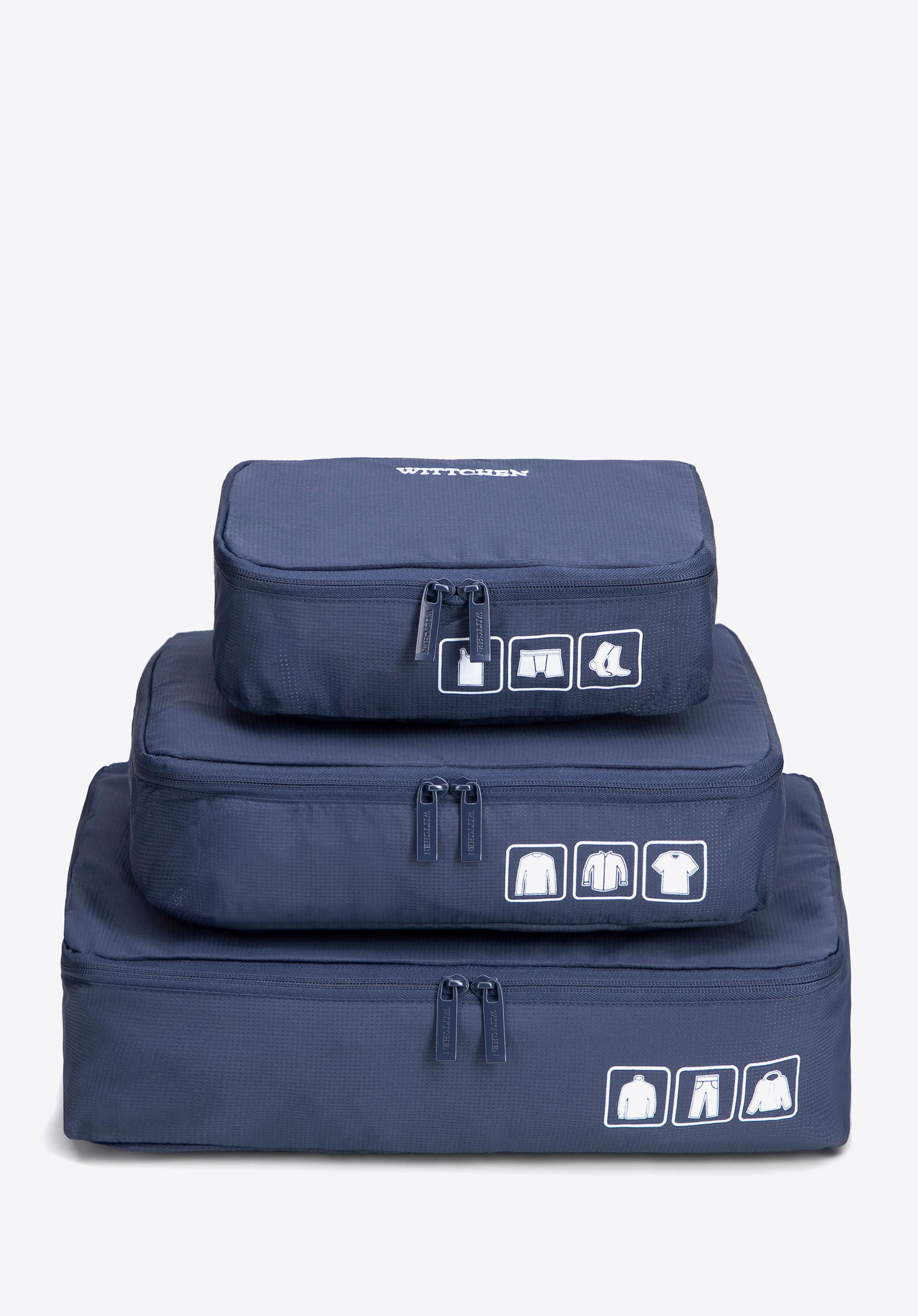 Dreiteiliges Packorganizer-Set, dunkelblau, 56-3-300-90N, Bild 1