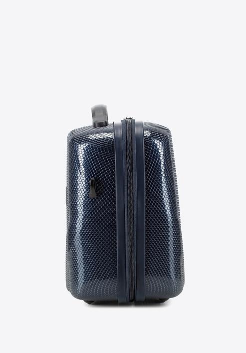 Einfarbiger Kofferset aus Polycarbonat, dunkelblau, 56-3P-57K-90, Bild 8
