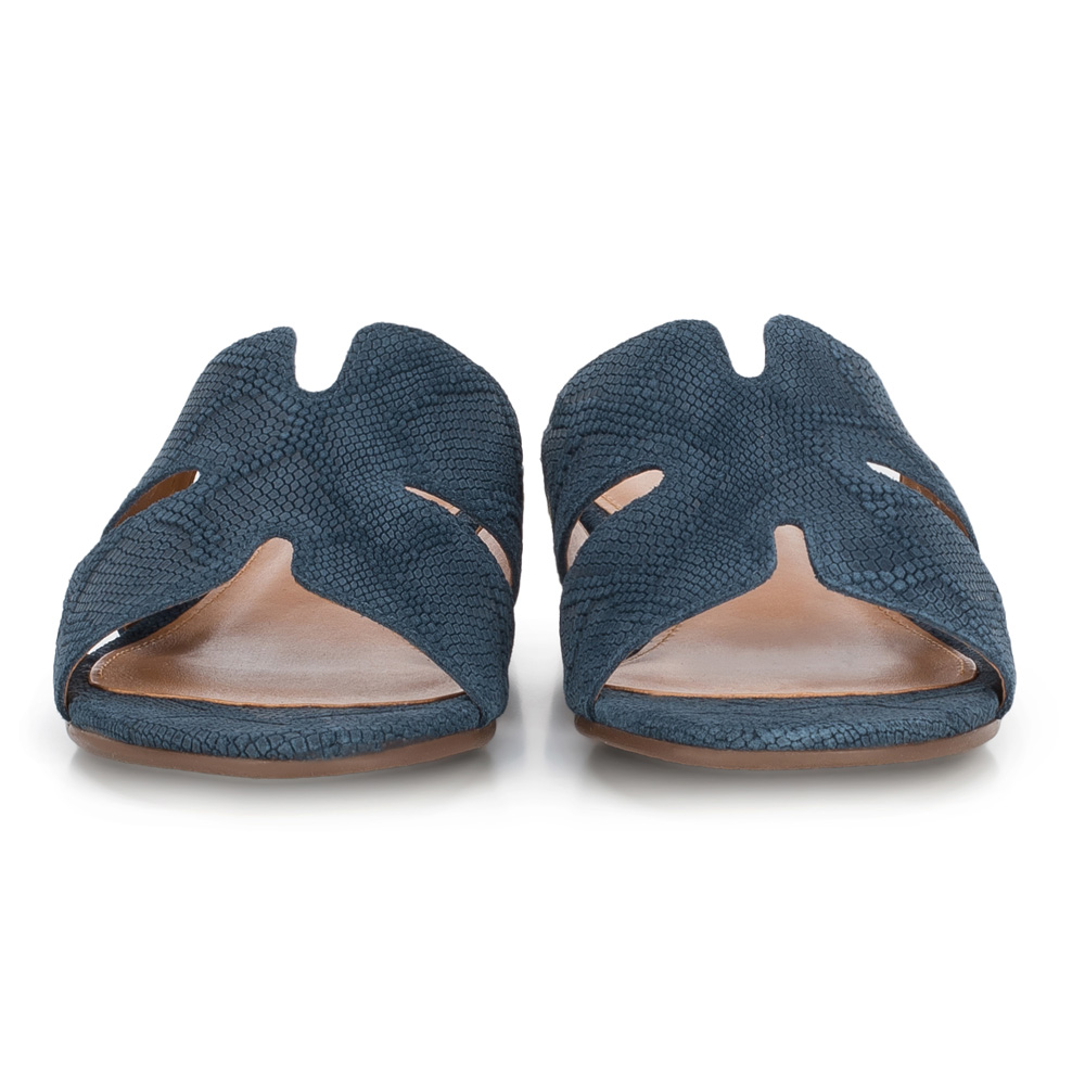 paul green damen slipper blau