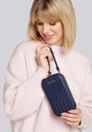 Gesteppte Mini-Tasche für Damen, dunkelblau, 93-2Y-531-P, Bild 20