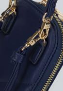 Gesteppte Mini-Tasche für Damen, dunkelblau, 93-2Y-531-P, Bild 6