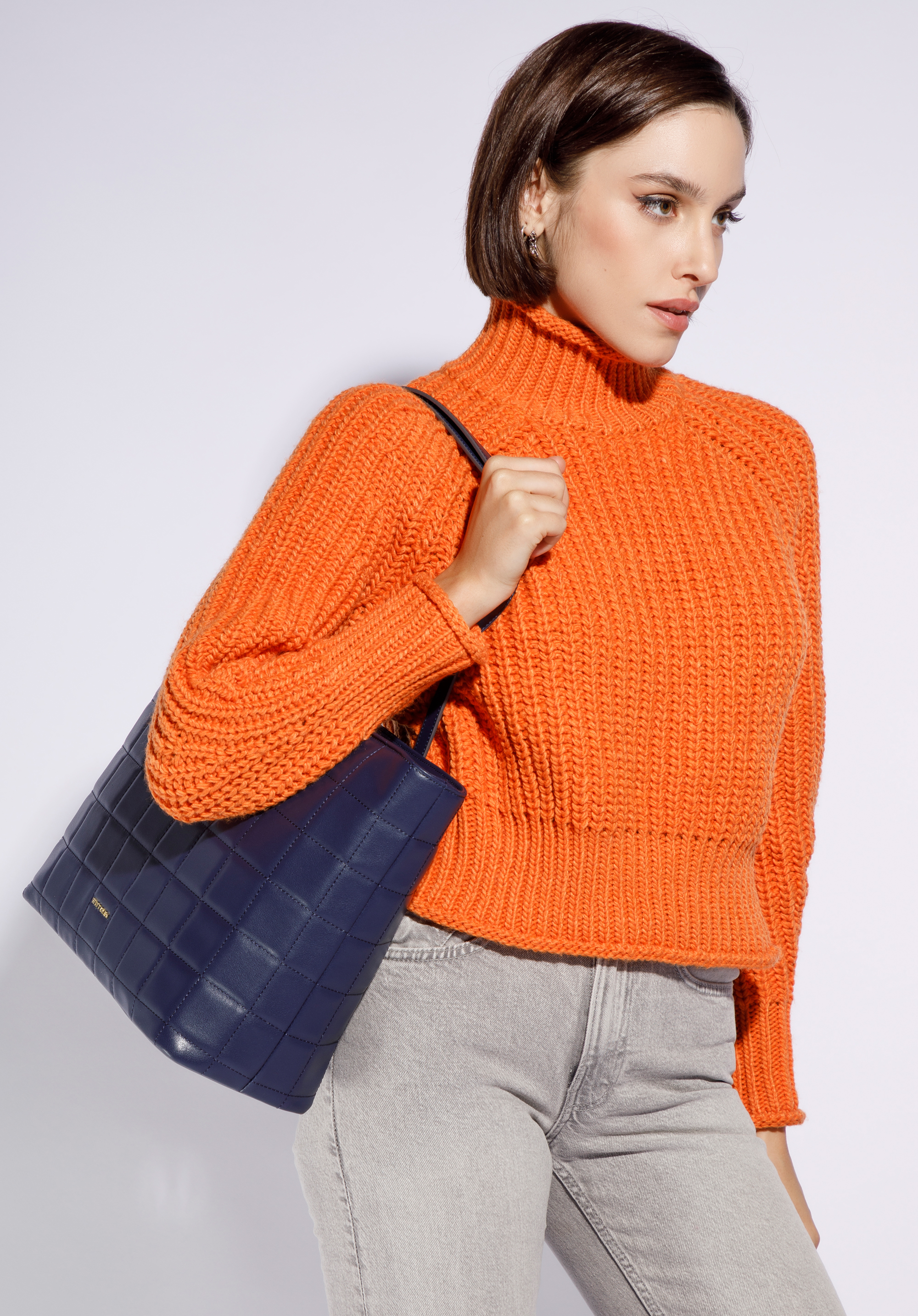 Gesteppte Shopper-Tasche