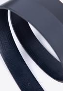 Beidseitiger Herrengürtel aus Leder, dunkelblau-grau, 98-8M-903-7-10, Bild 3