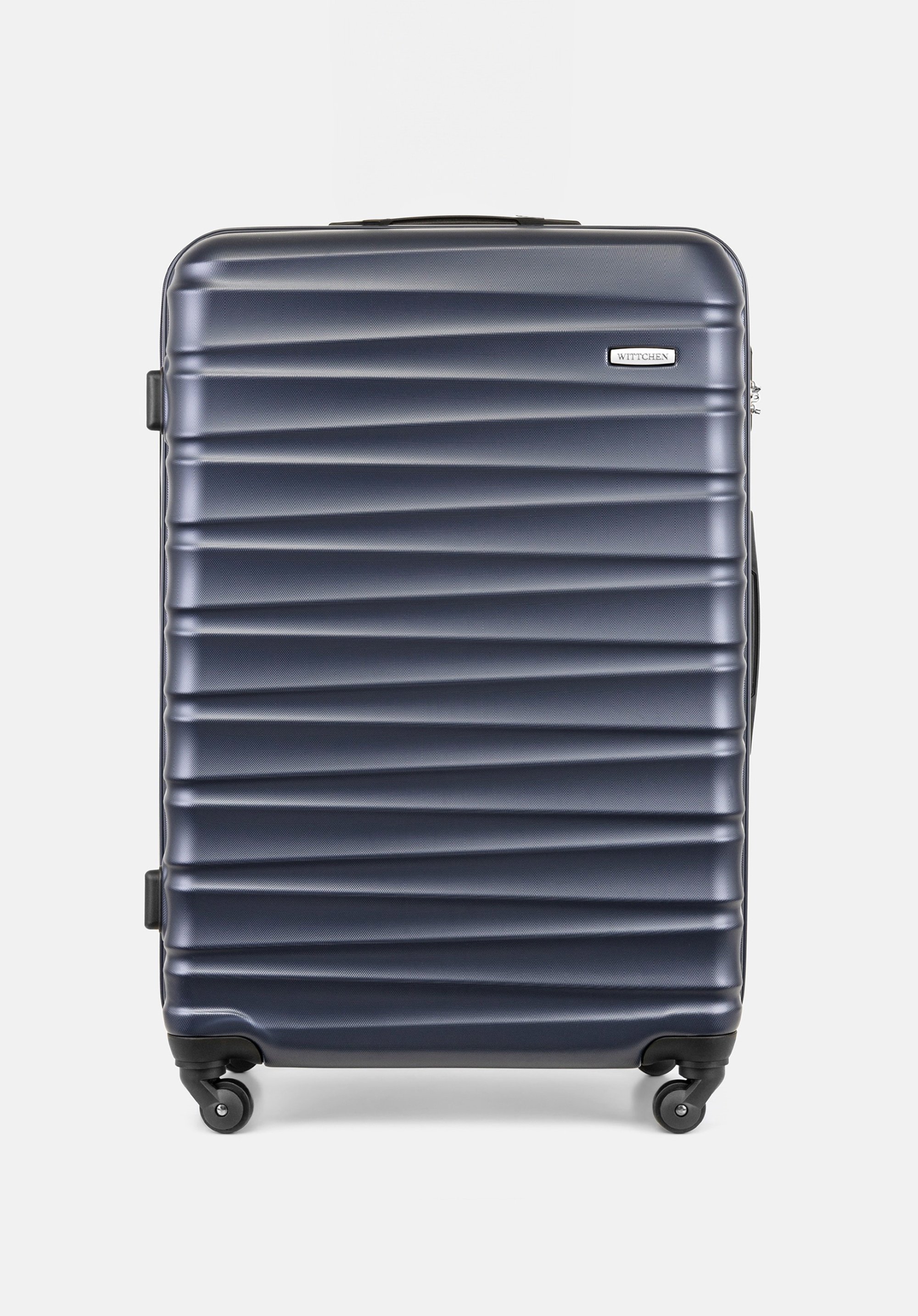 Großer Koffer aus ABS-Material, dunkelblau, 56-3A-313-91, Bild 1