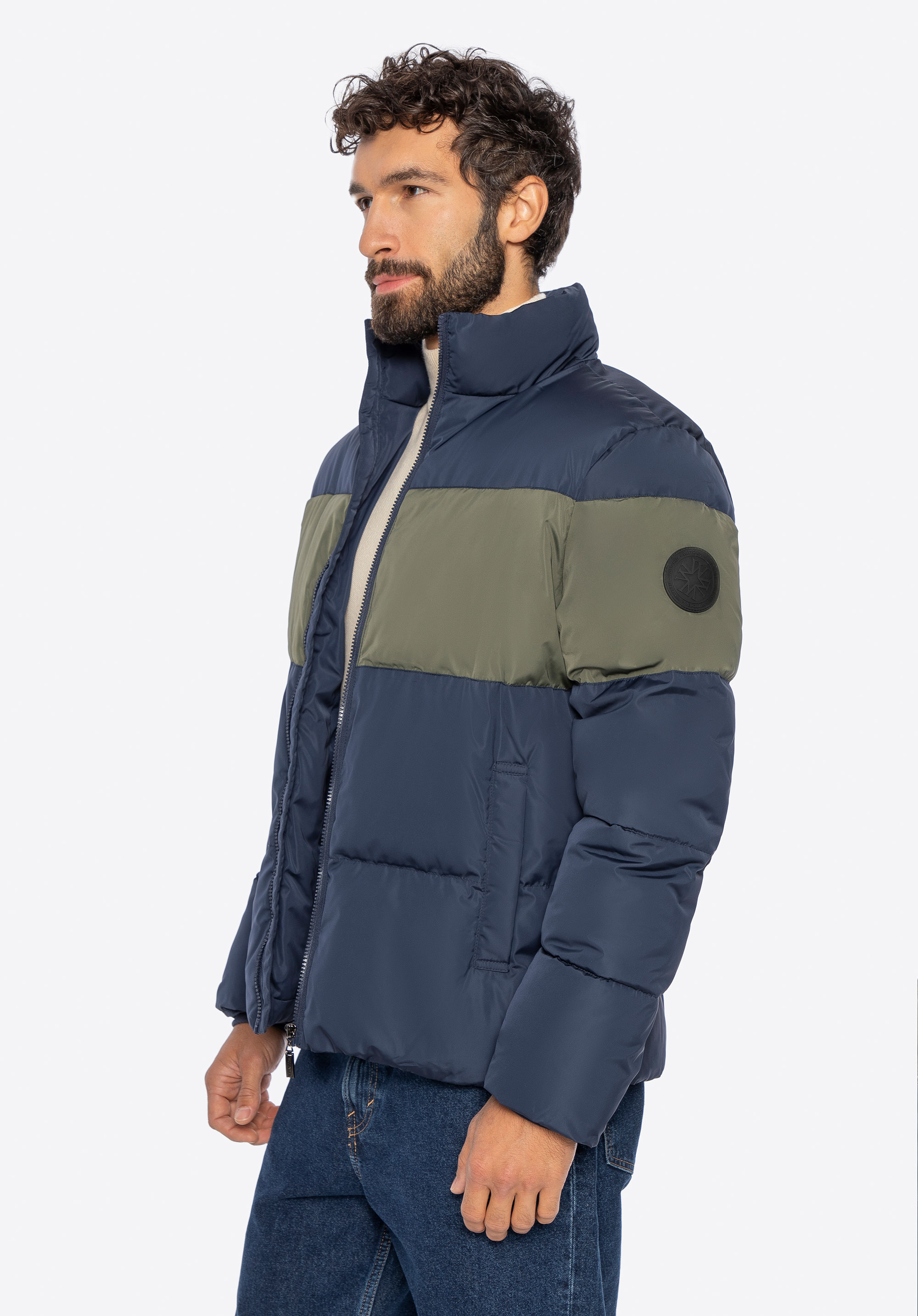 Steppjacke für Herren, dunkelblau-grün, 97-9D-951-NZ-L, Bild 1