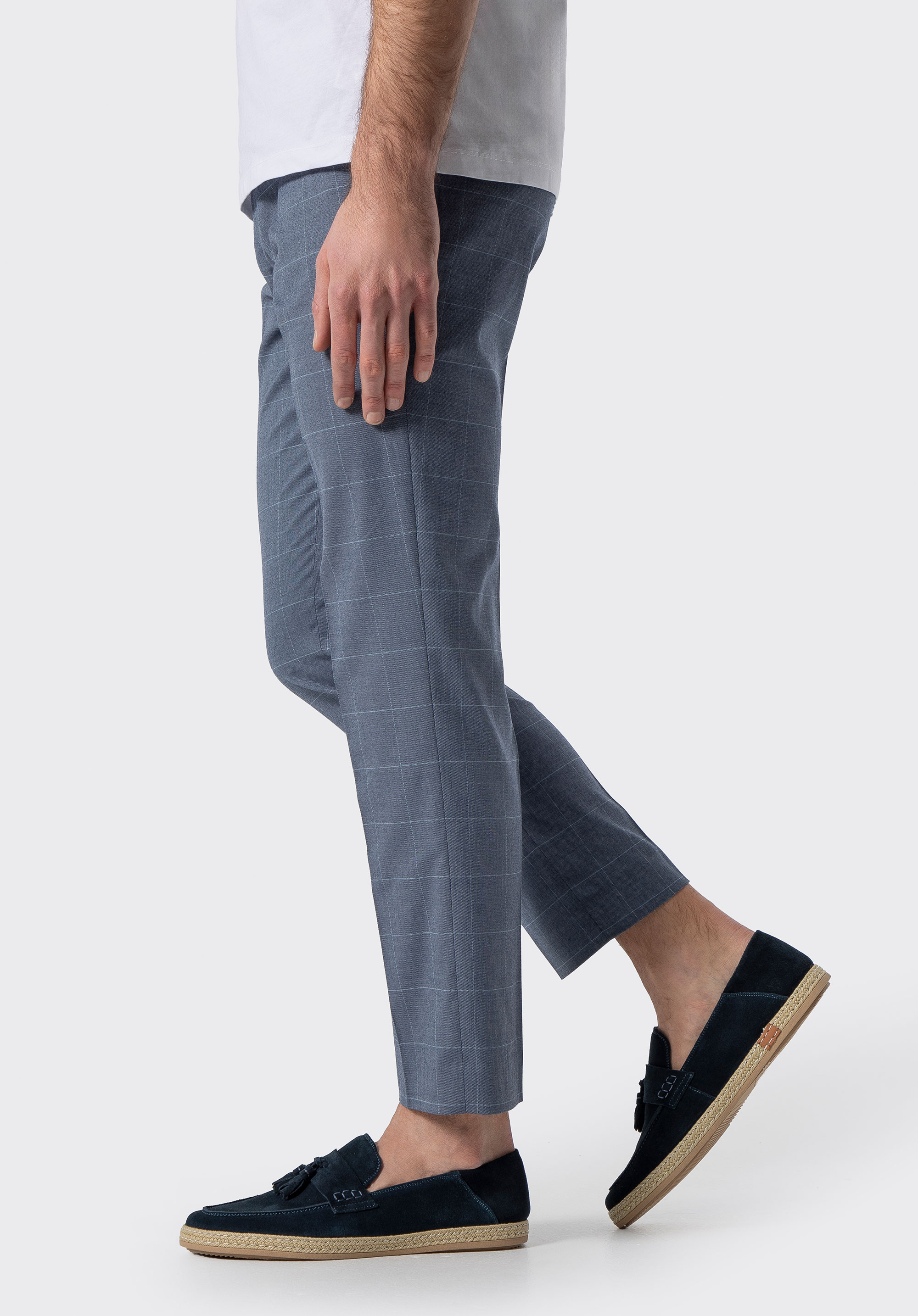 Herren-Mokassins aus Wildleder, dunkelblau, 100-M-503-N-39, Bild 1