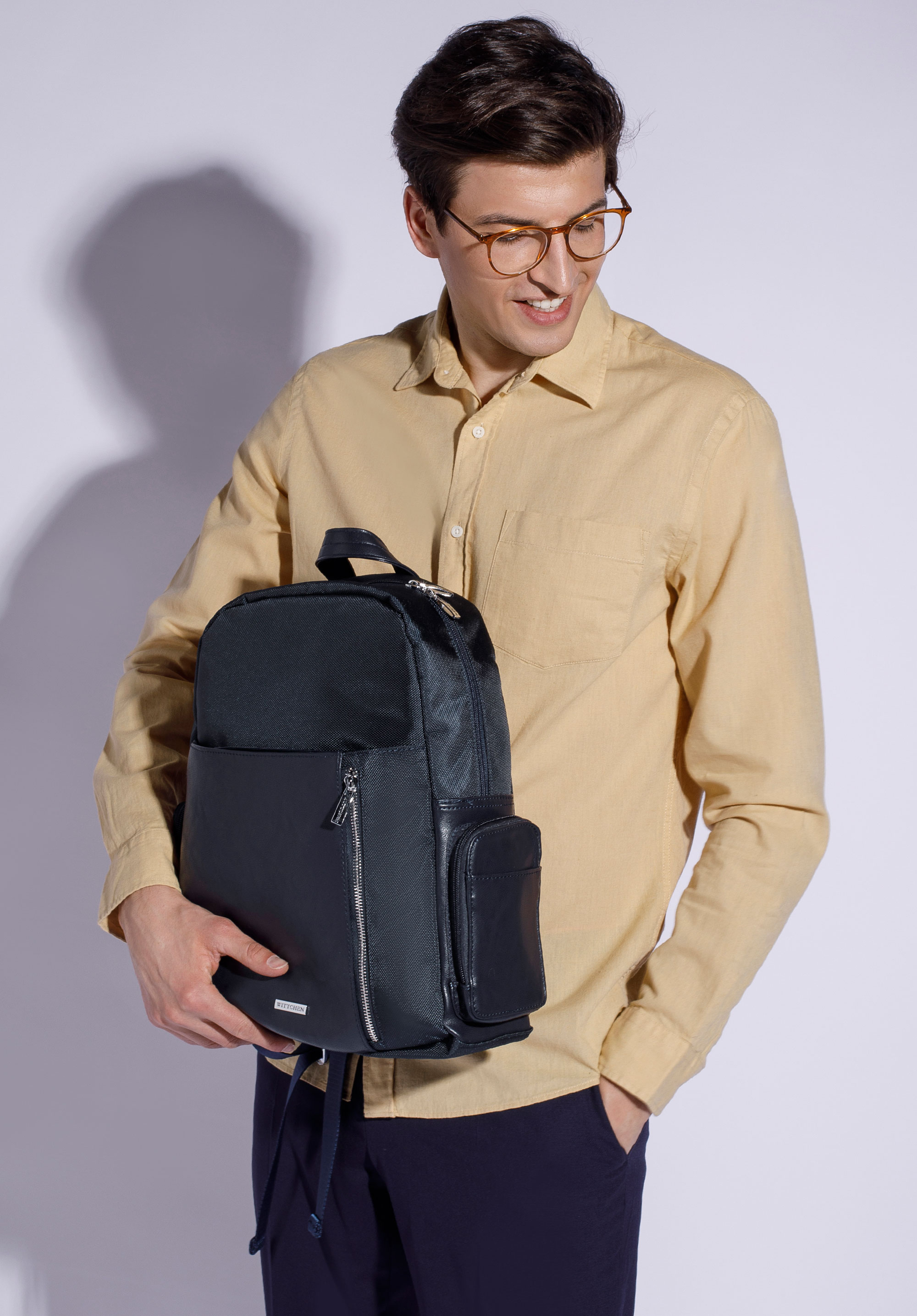 Herren-Rucksack für Laptop bis 11/12 Zoll, dunkelblau, 94-3P-001-7, Bild 1