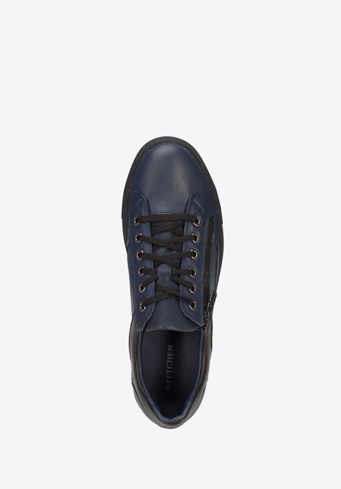 Herren-Sneaker aus Leder, dunkelblau, 93-M-501-N-42, Bild 5