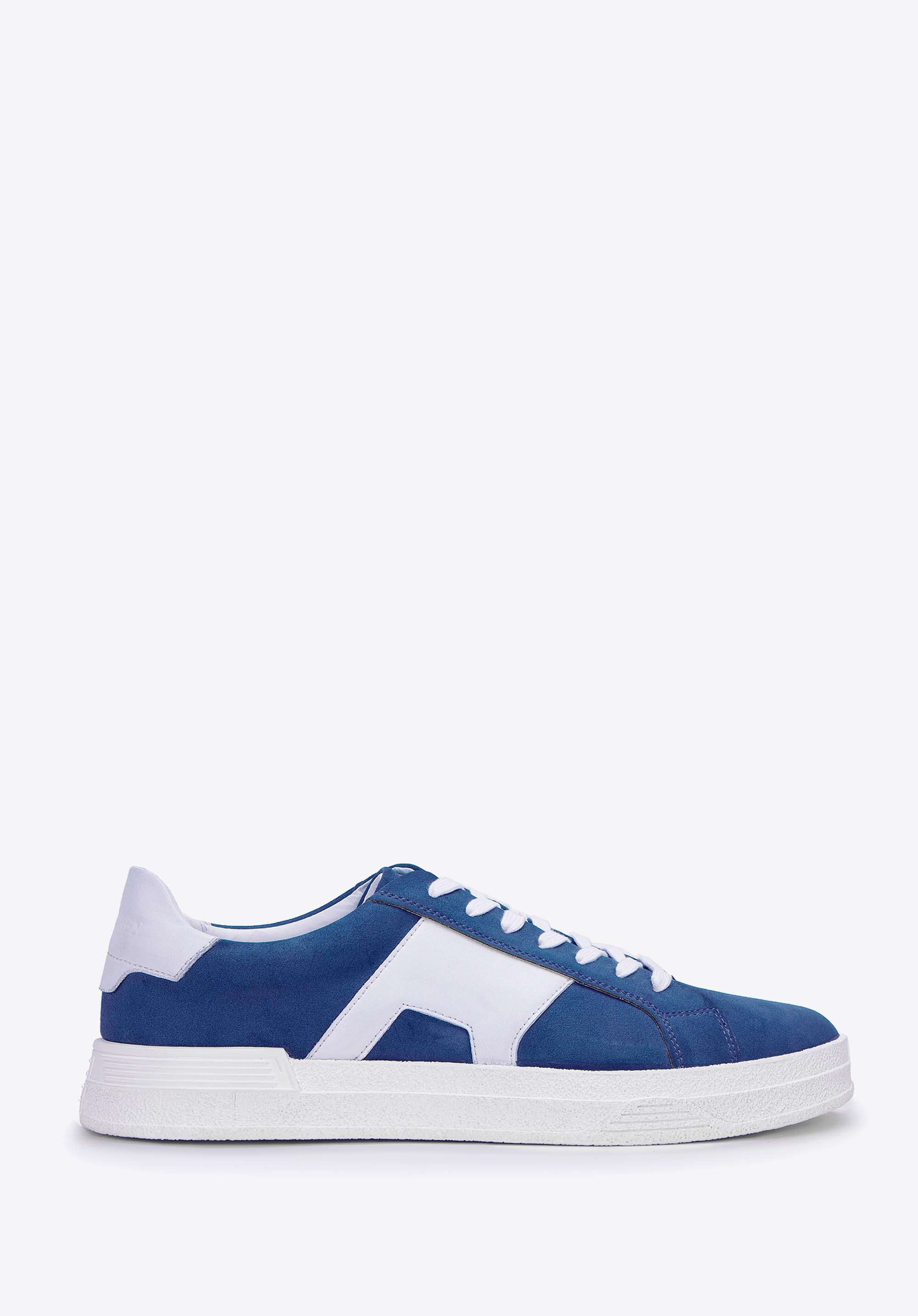 Herren-Sneaker mit kontrastierender Sohle, dunkelblau, 99-M-712-N-43, Bild 1