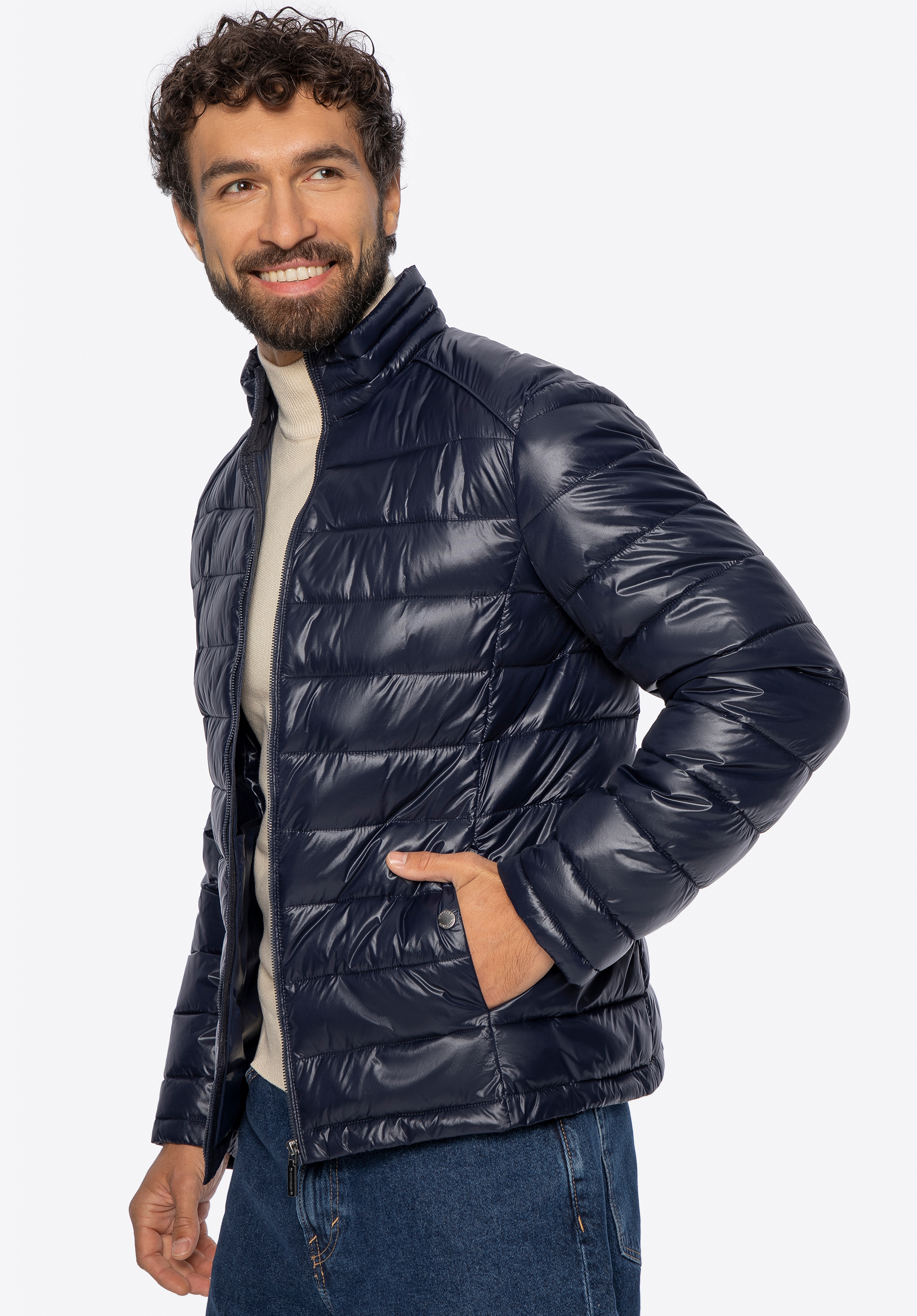 Herren Steppjacke, dunkelblau, 101-9D-251-N-L, Bild 1