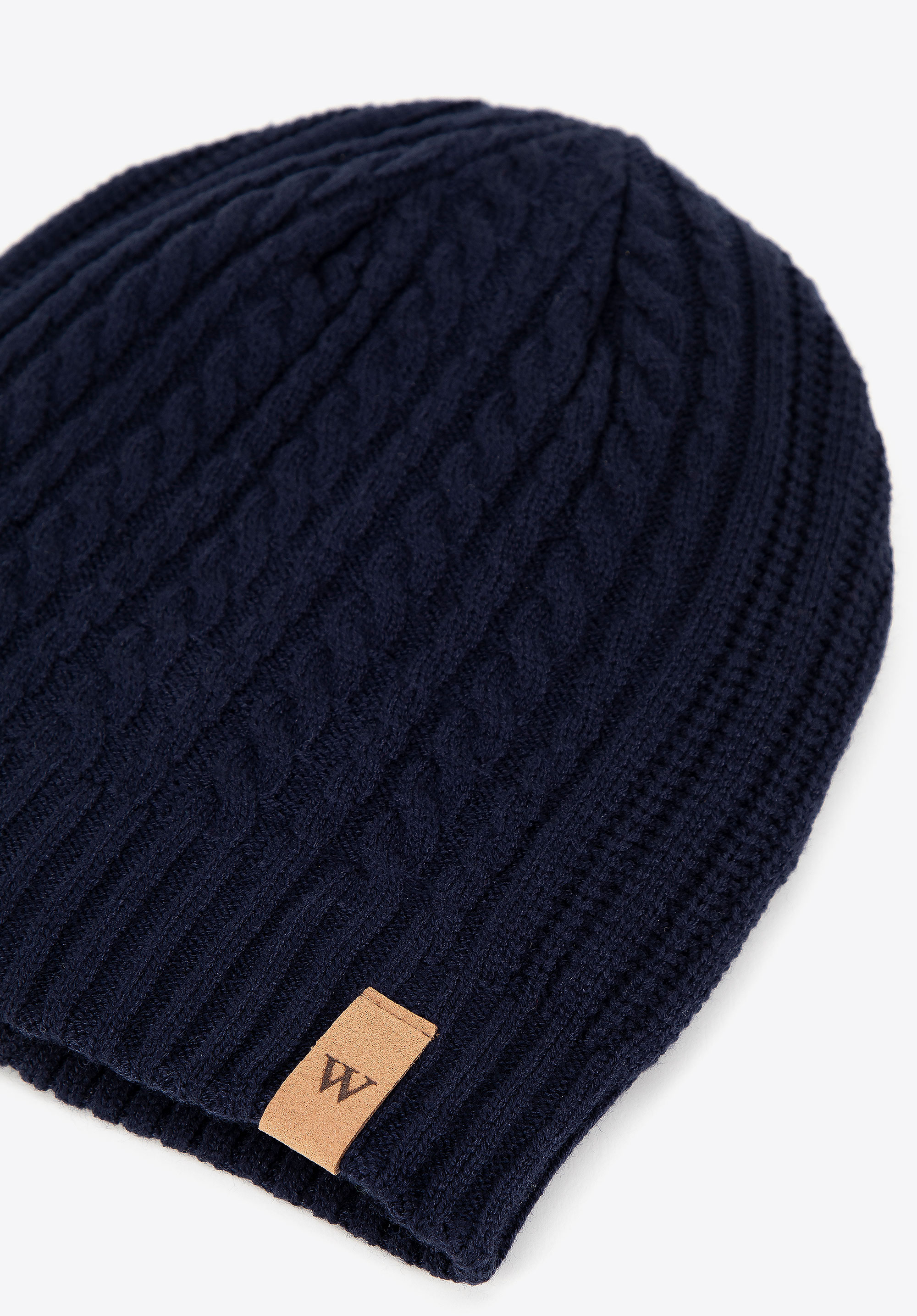 Herren-Wintermütze mit Logo, dunkelblau, 99-HF-010-11, Bild 1