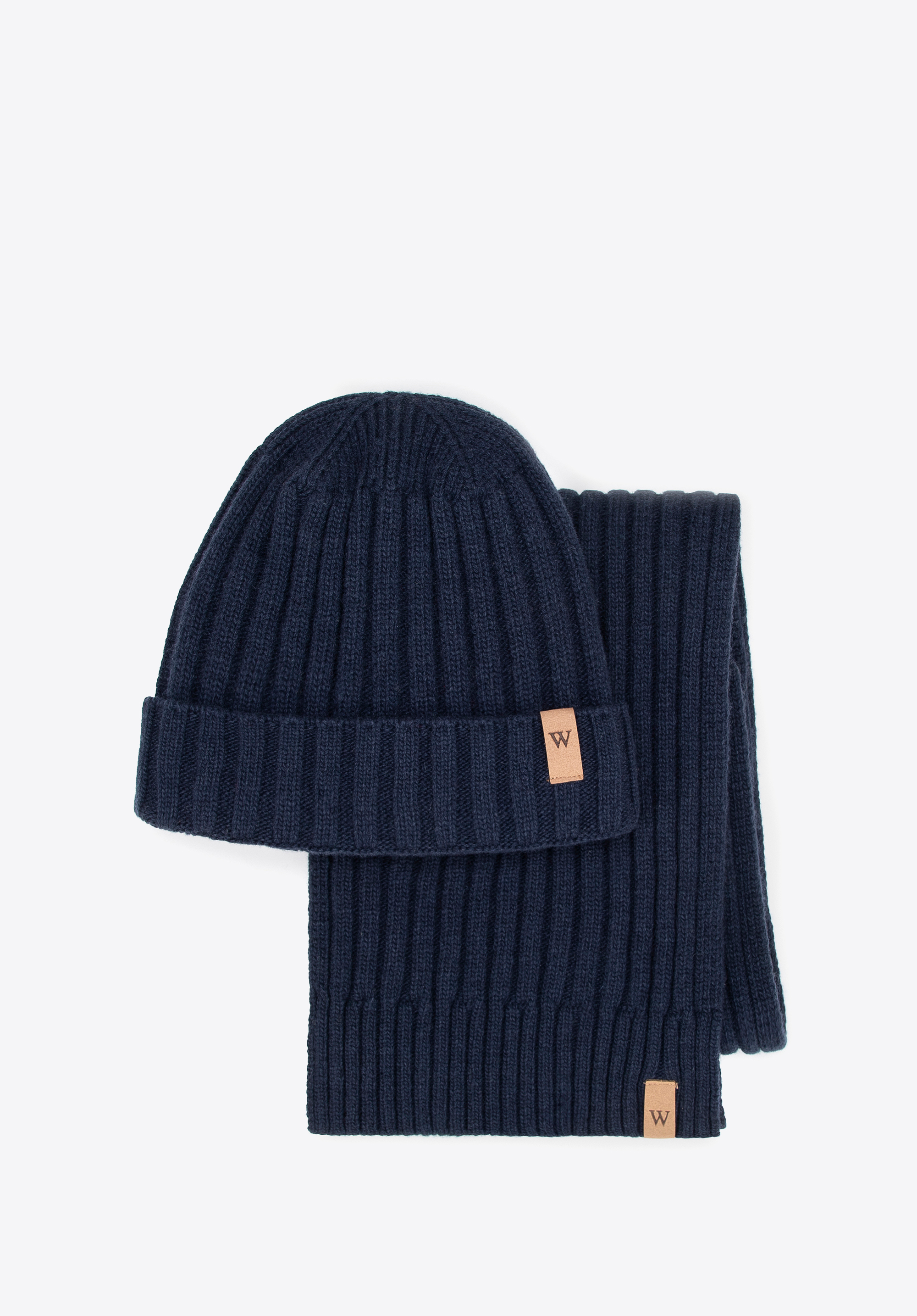 Herren-Winterset aus Wollmischung, dunkelblau, 101-SF-501-N, Bild 1