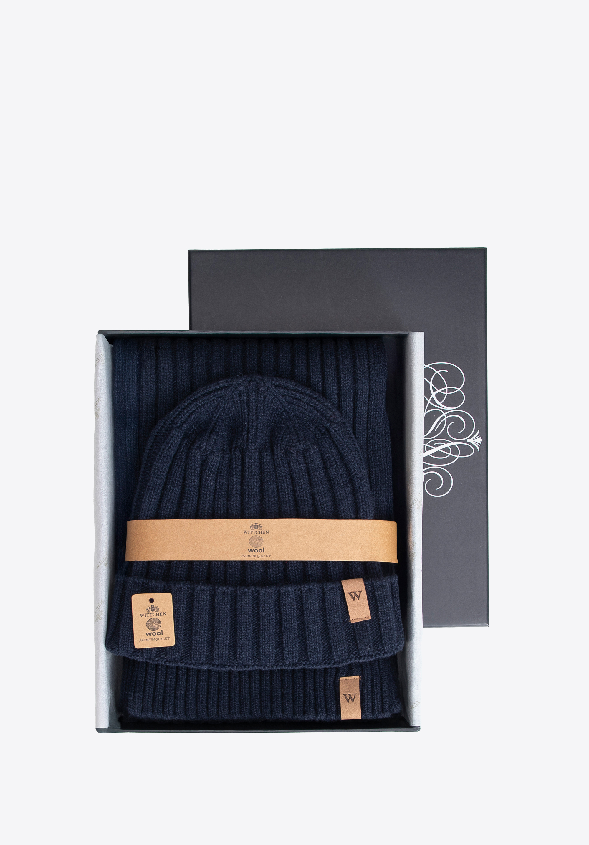 Herren-Winterset aus Wollmischung, dunkelblau, 101-SF-501-N, Bild 1