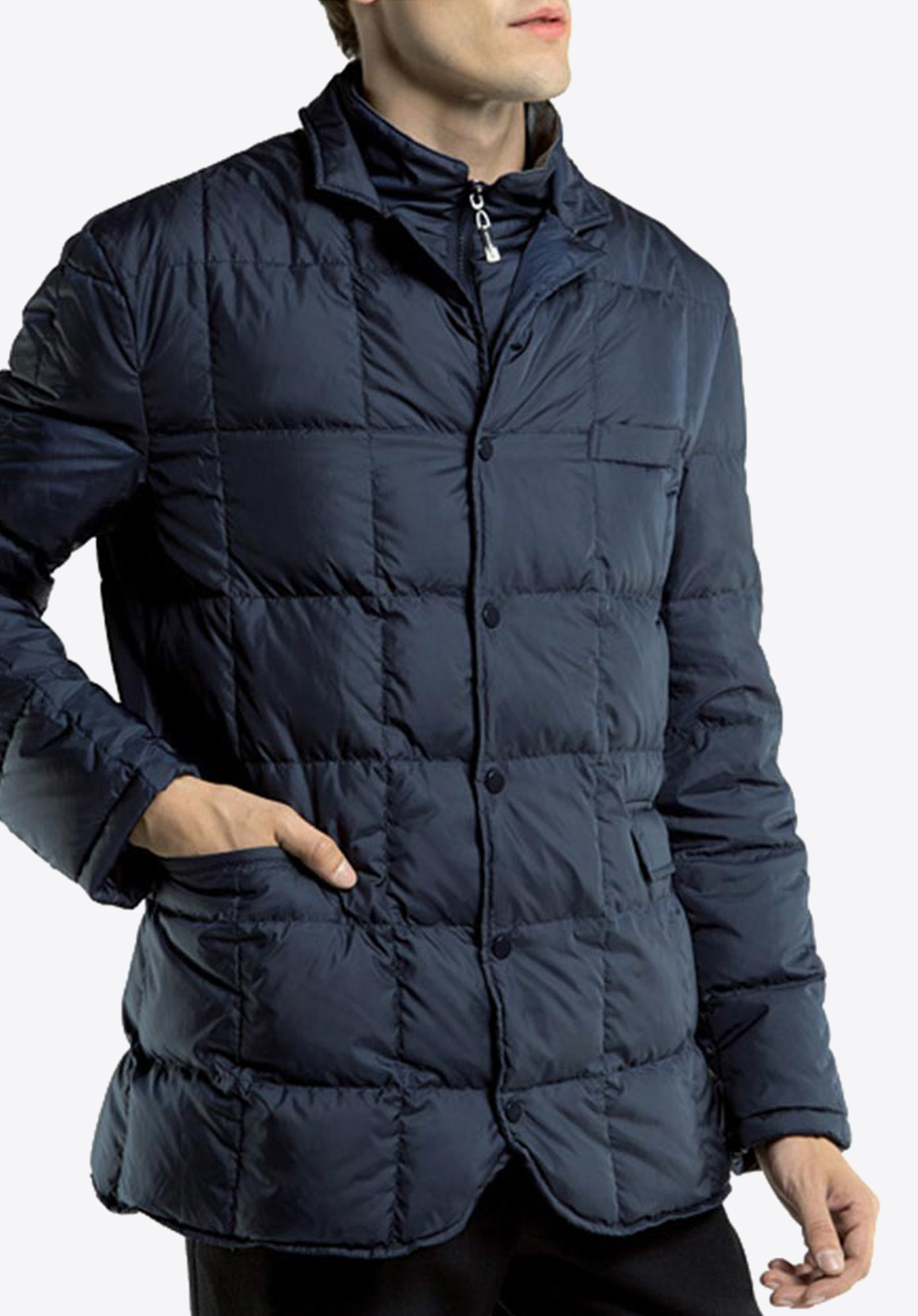 Herrenjacke, dunkelblau, 85-9D-352-7-S, Bild 1