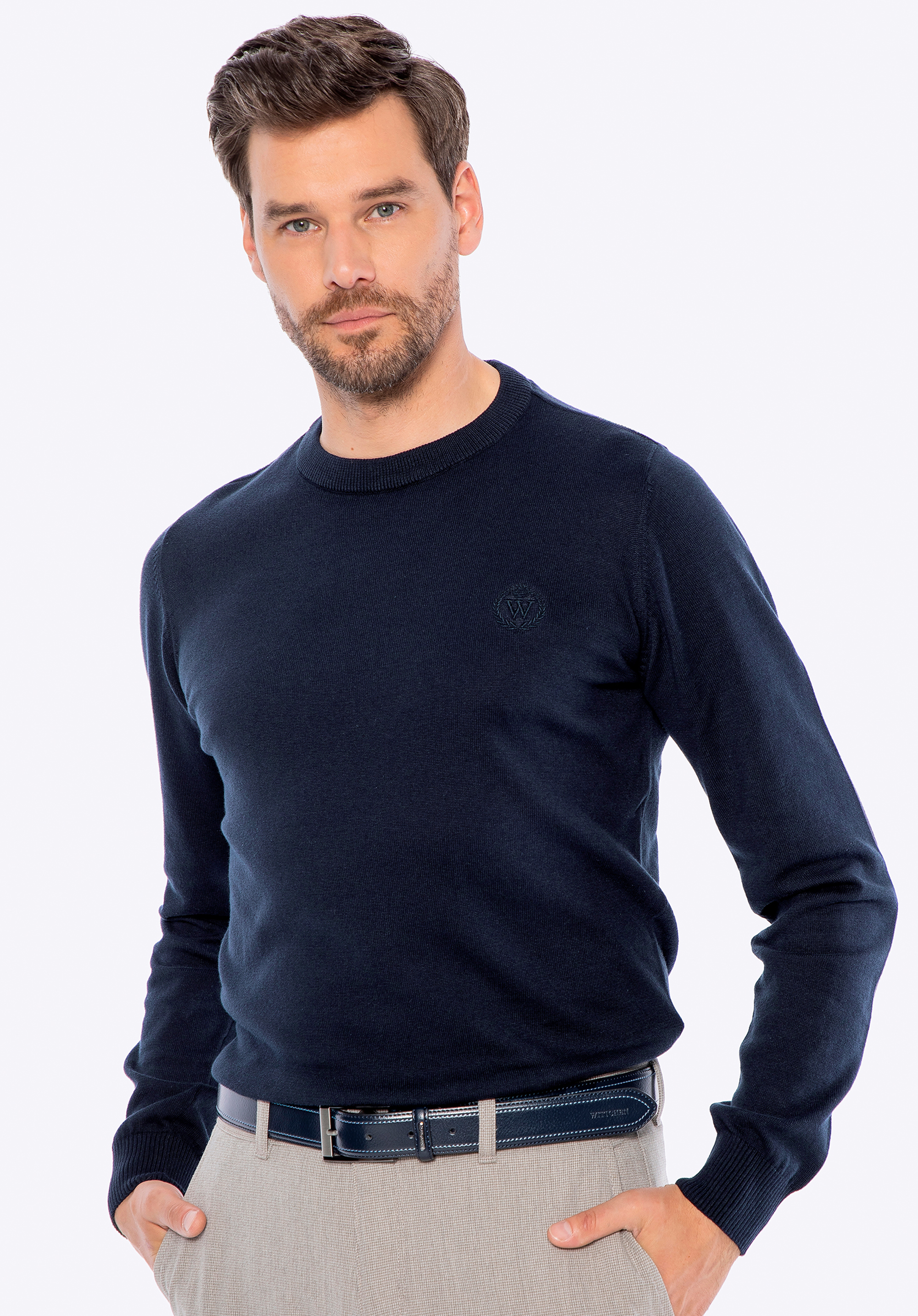 Herrenpullover aus Baumwolle