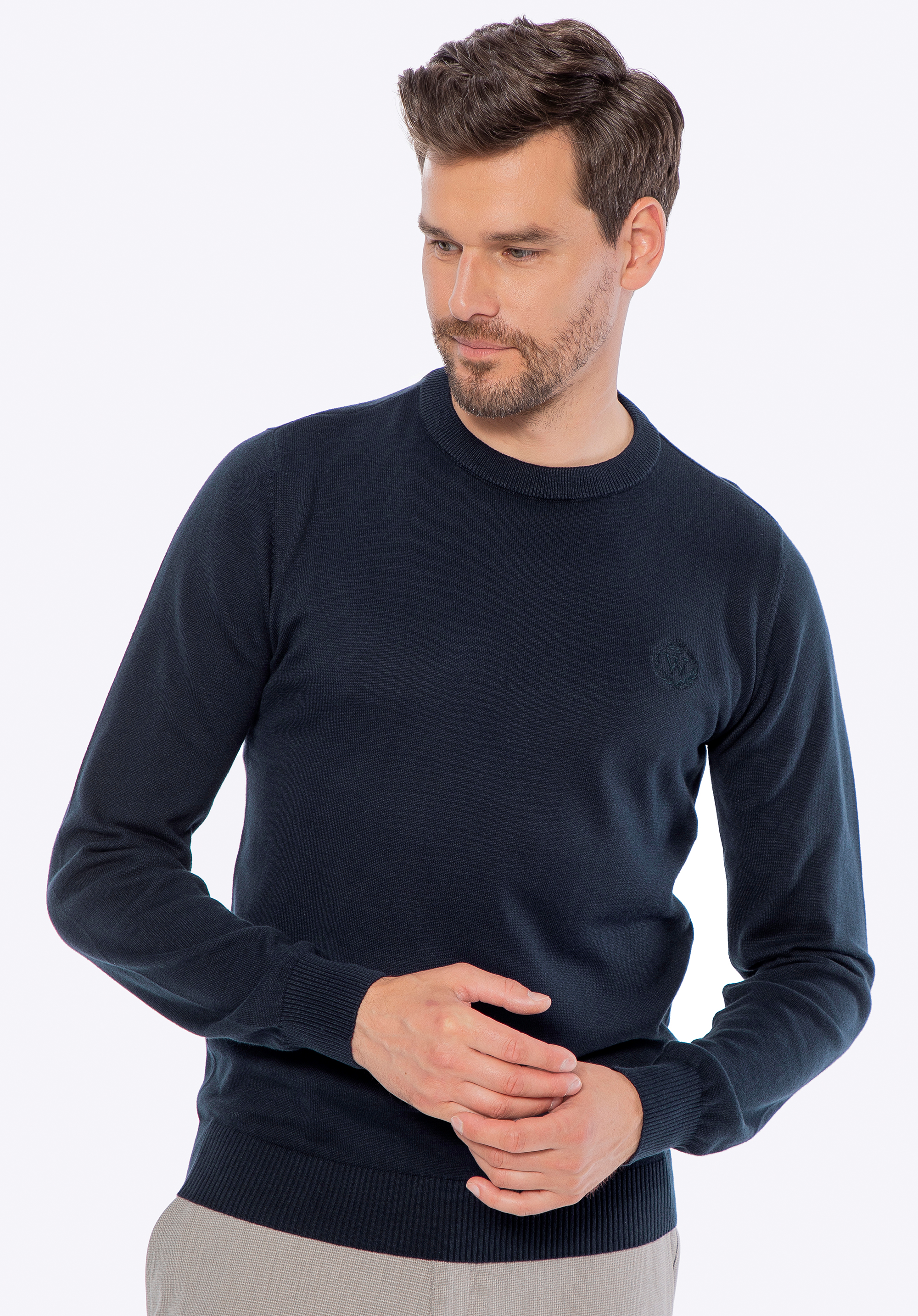 Herrenpullover aus Baumwolle