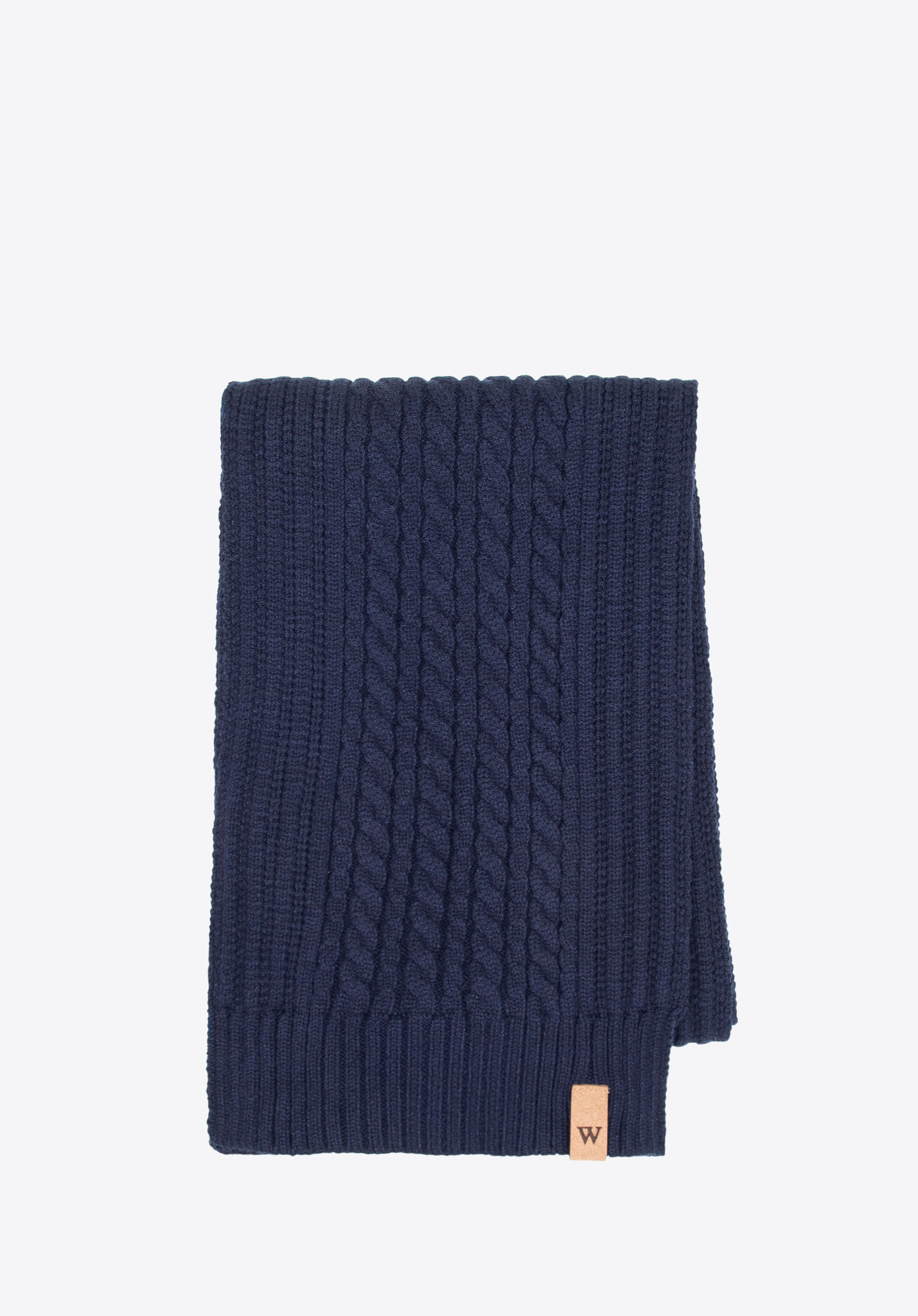 Herrenschal aus einer Mischung aus Viskose, Polyester und Nylon, dunkelblau, 101-7F-010-7, Bild 1