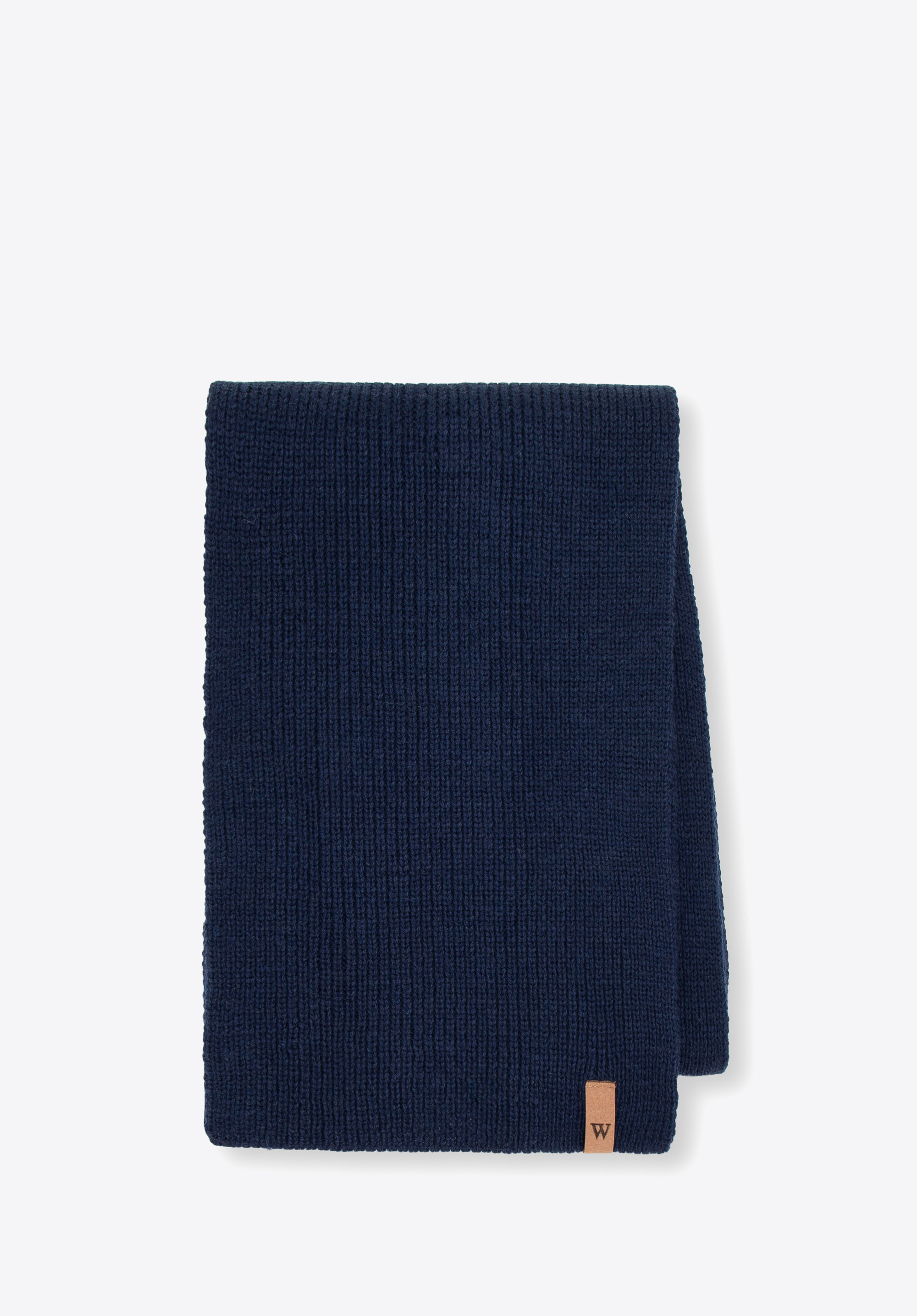 Herrenschal mit Logo, dunkelblau, 99-7F-020-7, Bild 1