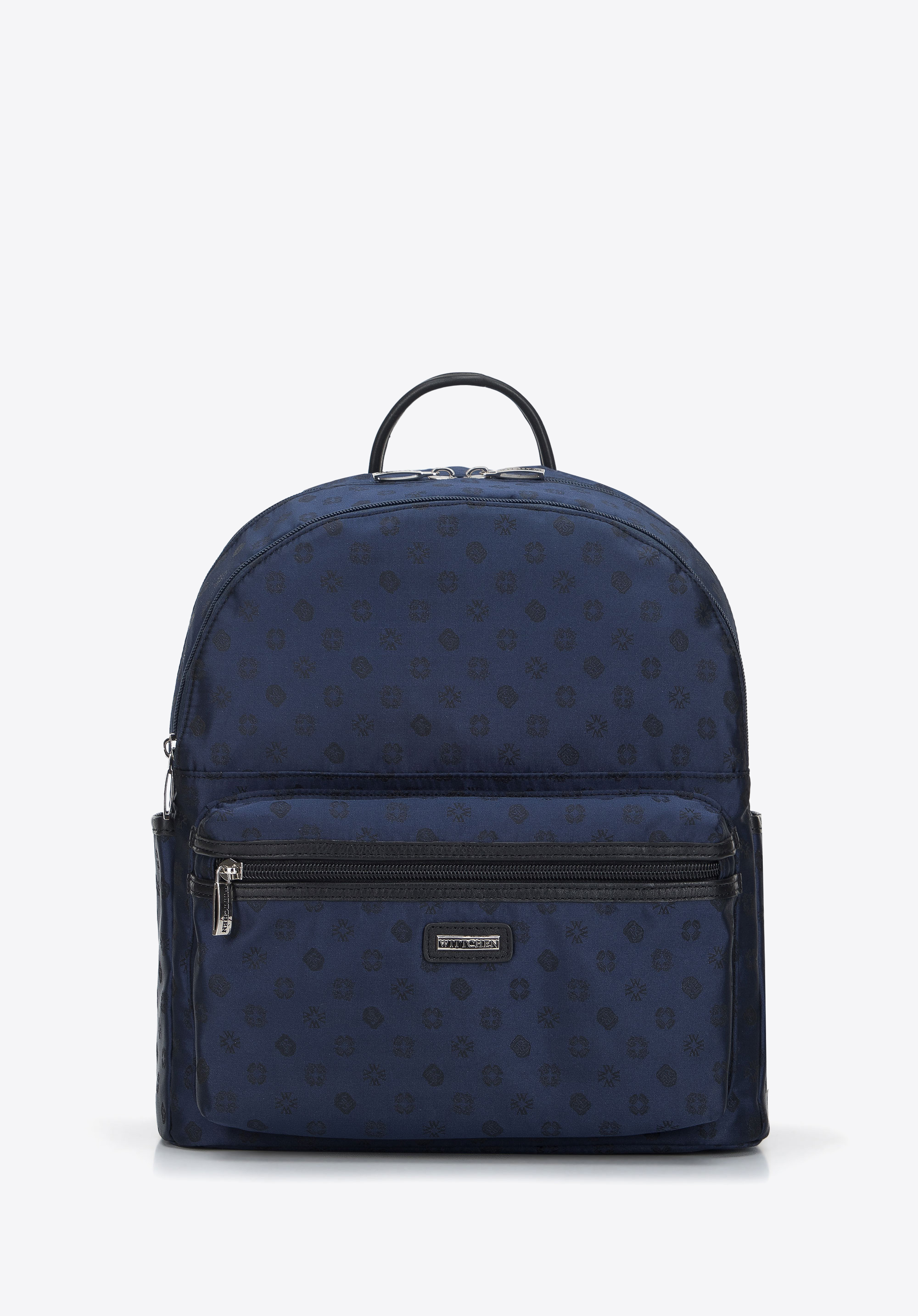 Jacquard-Rucksack für Damen, dunkelblau, 95-4-906-N, Bild 1
