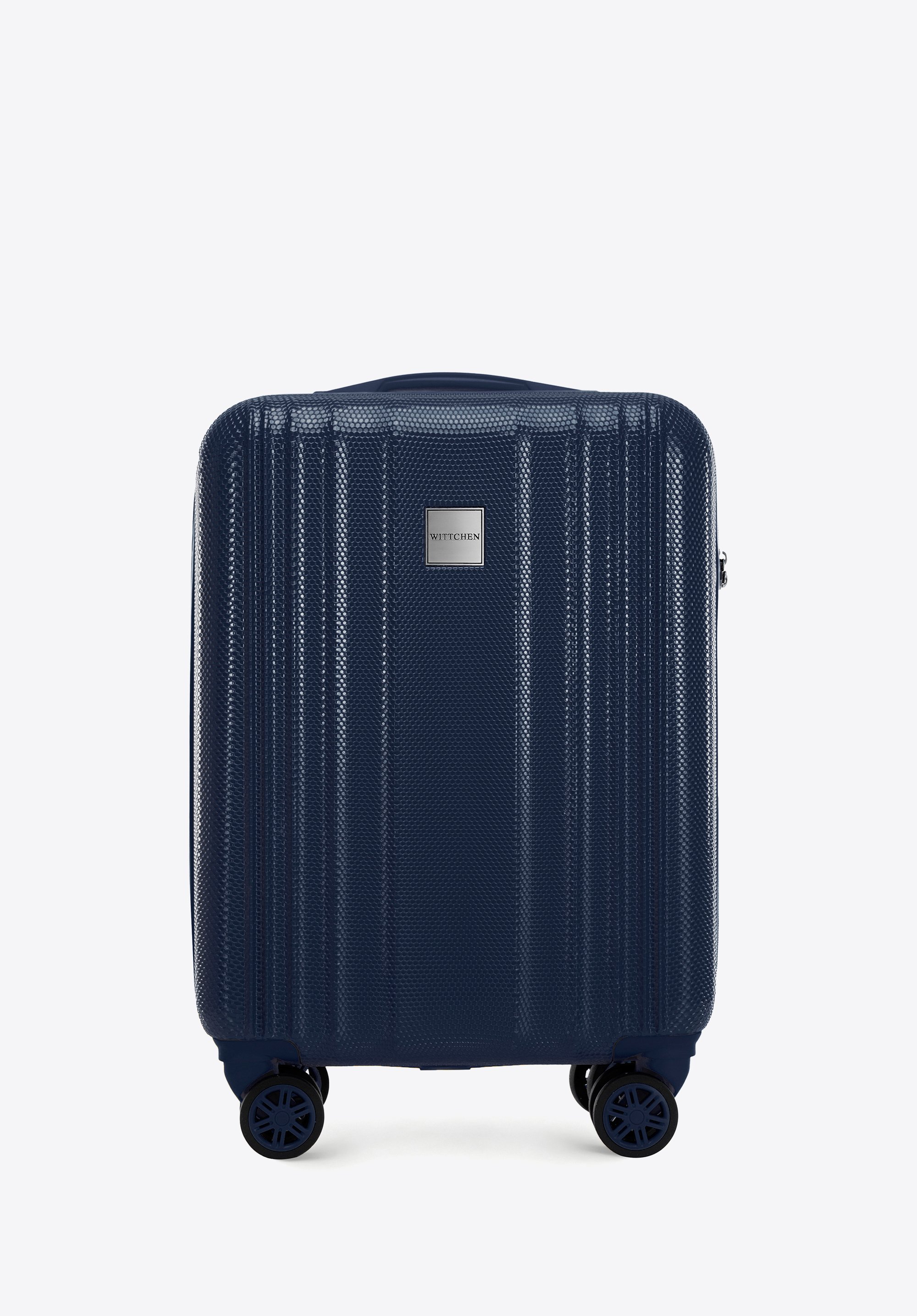 Kabinenkoffer aus geprägtem Polycarbonat, dunkelblau, 56-3P-301-90, Bild 1