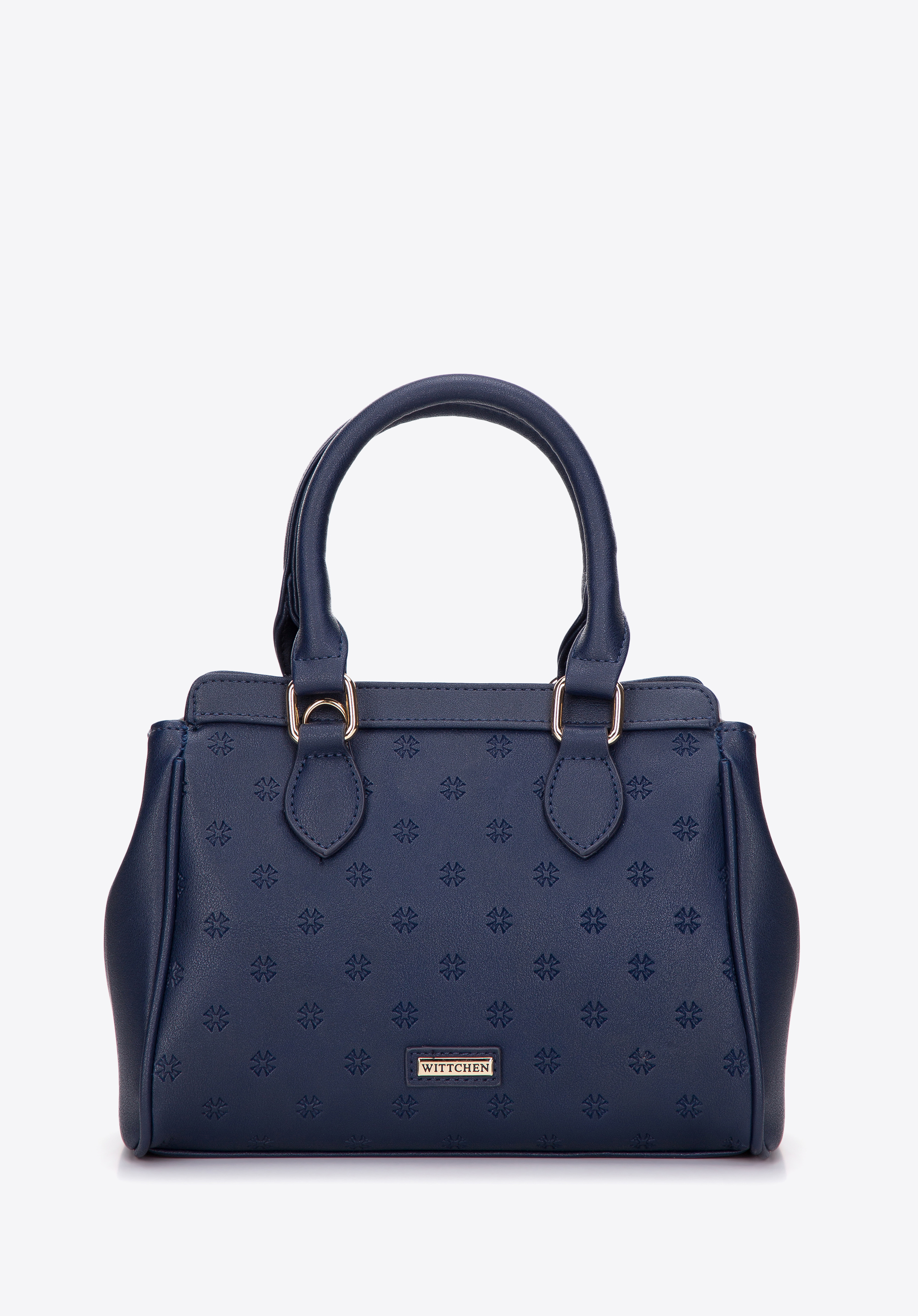Klassische Köfferchen-Handtasche, dunkelblau, 97-4Y-226-7, Bild 1
