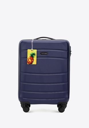 Kleiner Koffer mit Gepäckanhänger, dunkelblau, 56-3A-651-90Z, Bild 1