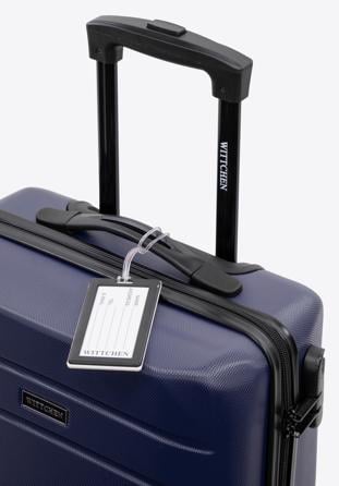 Kleiner Koffer mit Gepäckanhänger, dunkelblau, 56-3A-651-90Z, Bild 1