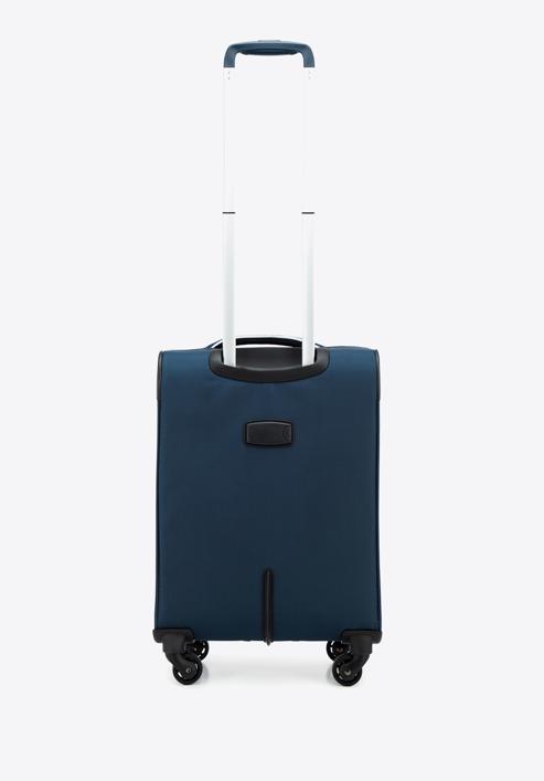 Kleiner Weichschalenkoffer mit glänzendem Reißverschluss, dunkelblau, 56-3S-851-10, Bild 3