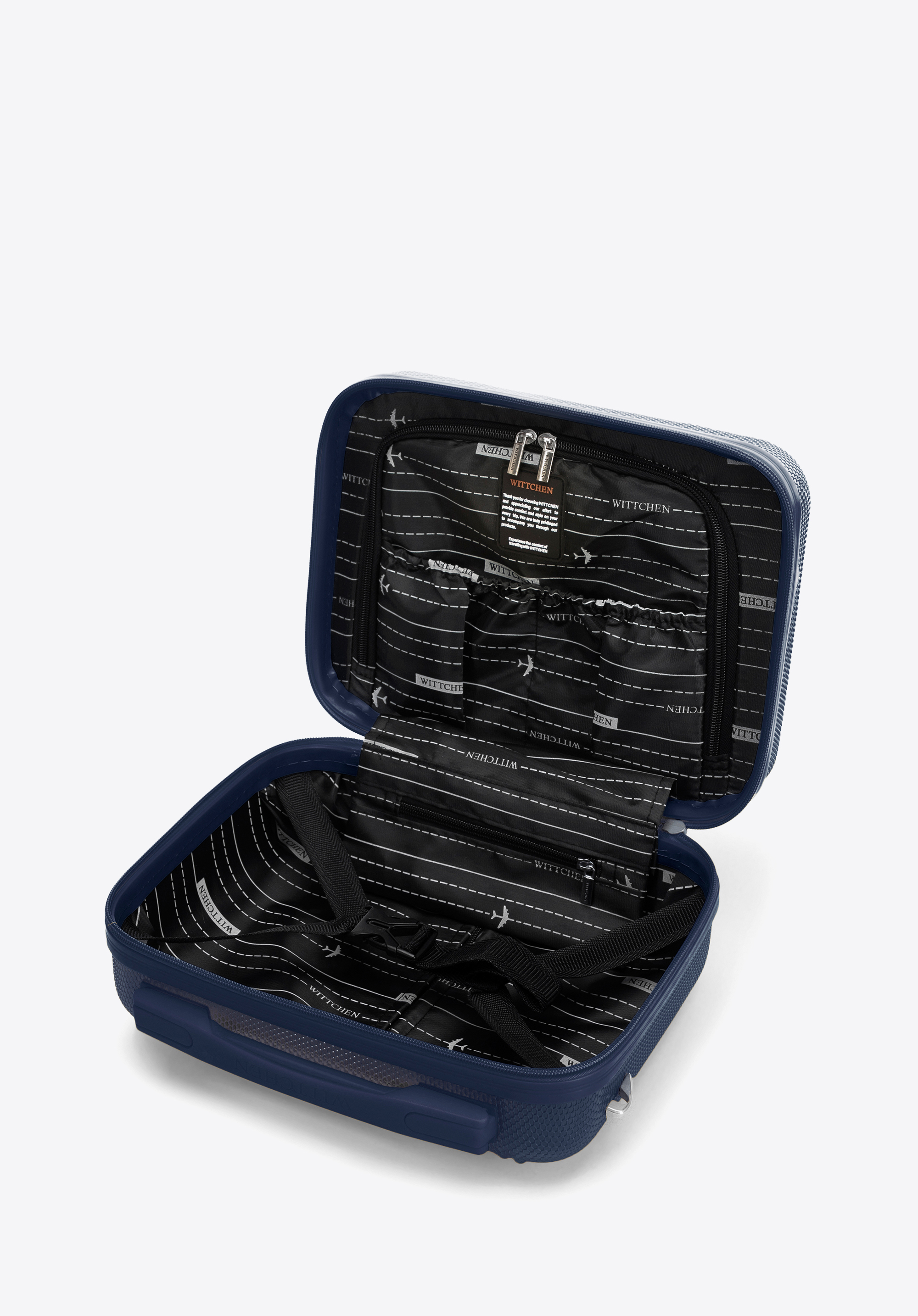 Kosmetiktasche aus Polycarbonat, dunkelblau, 56-3P-304-90, Bild 1