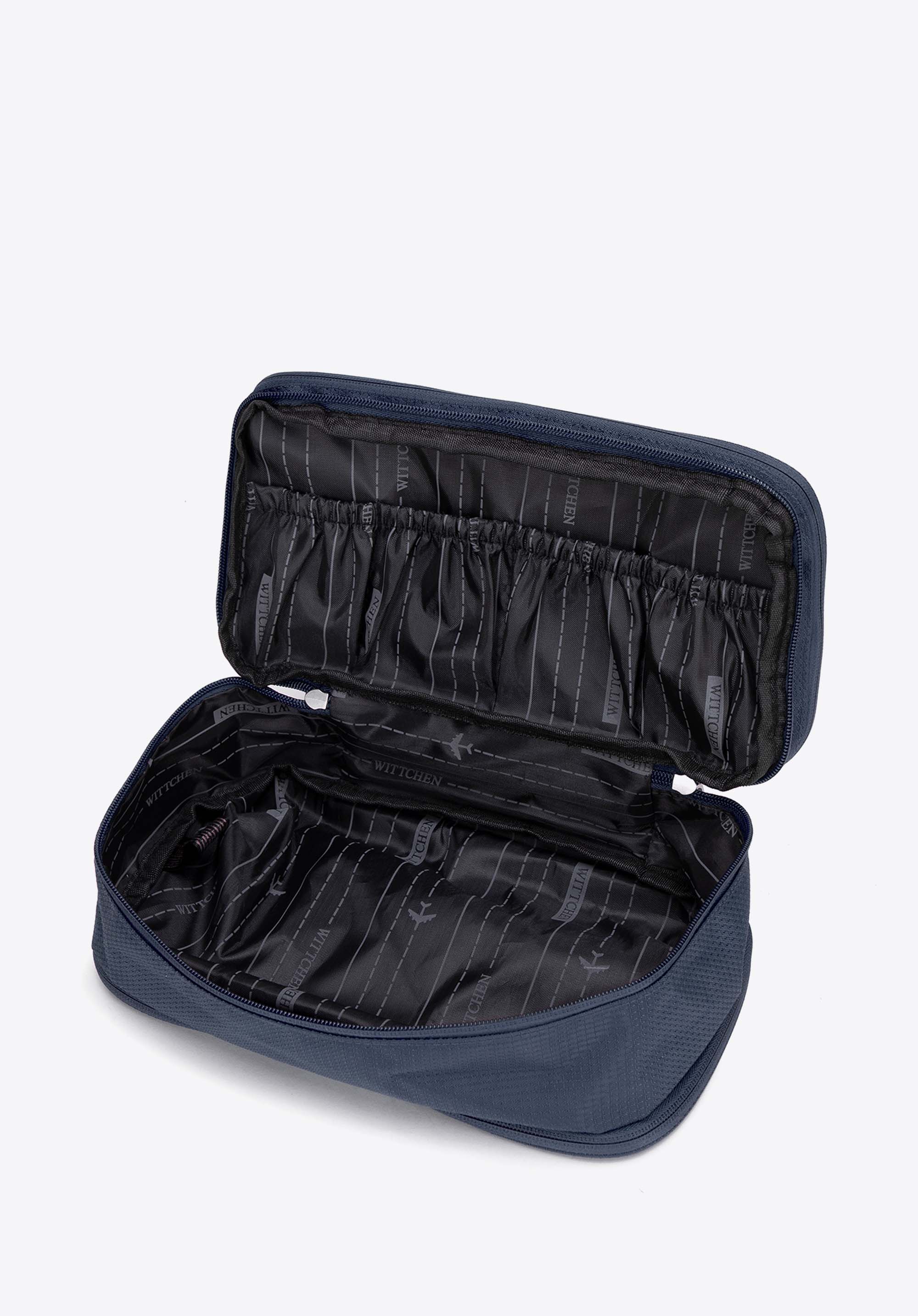 Kosmetiktasche, weiche Reisetasche, dunkelblau, 56-3S-858-90, Bild 1