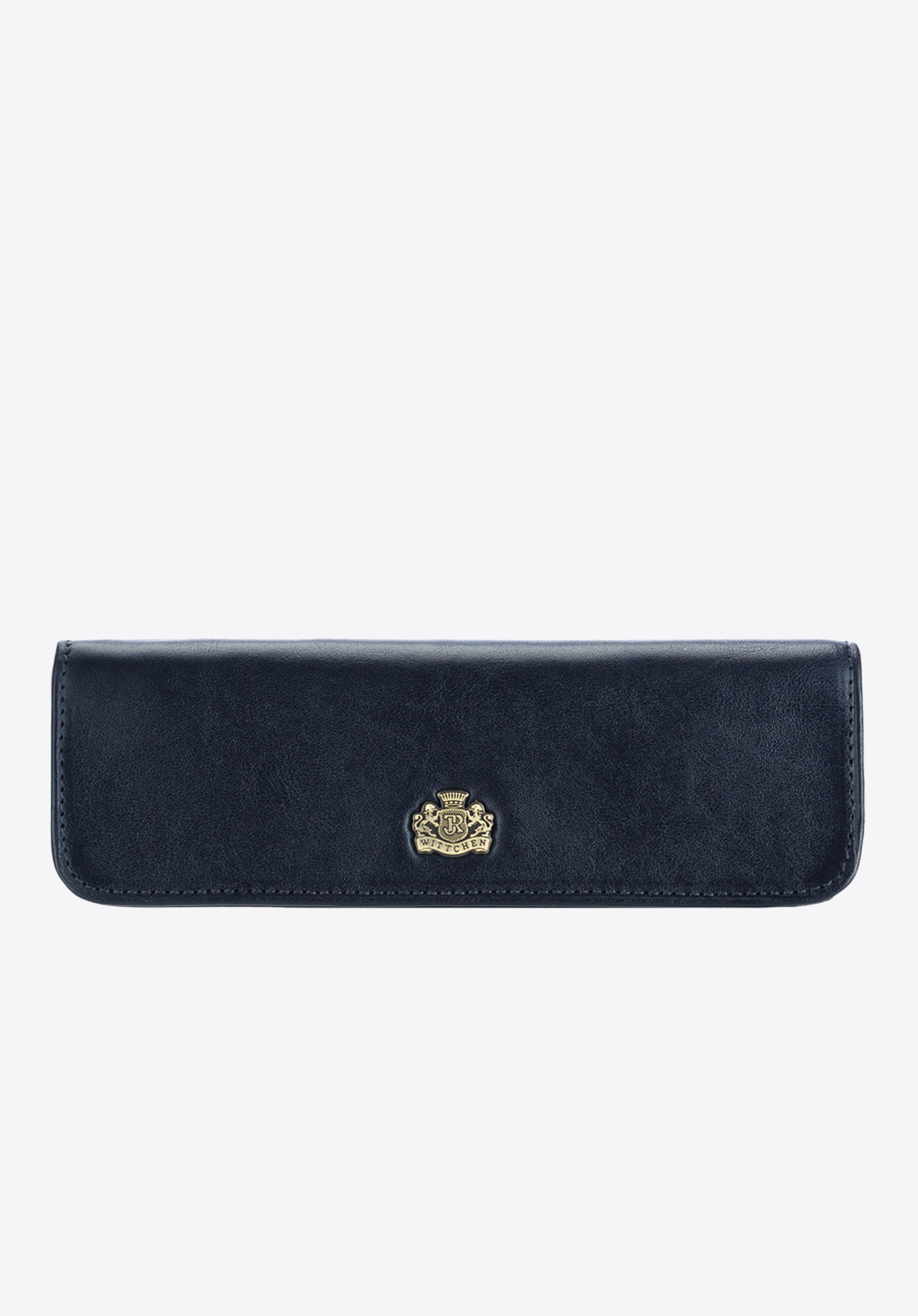 Etui aus Leder mit Wappen, dunkelblau, 10-2-001-N, Bild 1