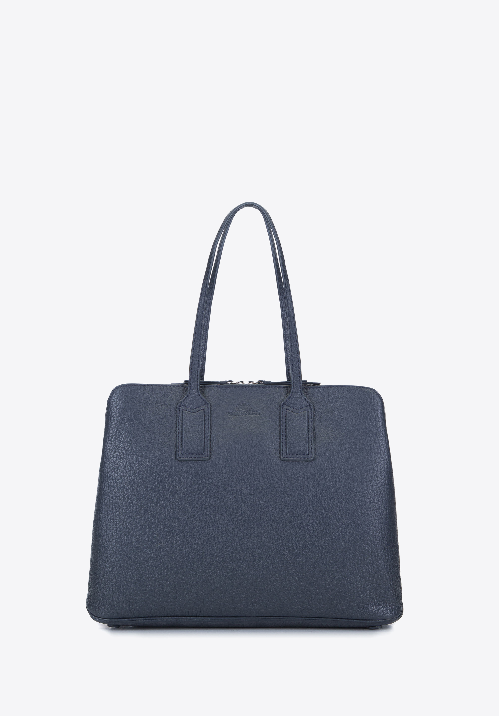 Laptoptasche für Damen aus Leder, dunkelblau, 93-4E-205-N, Bild 1