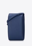 Mini-Tasche aus Öko-Leder mit abgerundeter Klappe, dunkelblau, 95-2Y-060-11, Bild 2