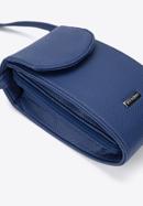 Mini-Tasche aus Öko-Leder mit abgerundeter Klappe, dunkelblau, 95-2Y-060-11, Bild 4