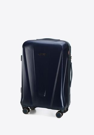 Mittelgroßer Koffer, dunkelblau, 56-3P-122-90, Bild 1
