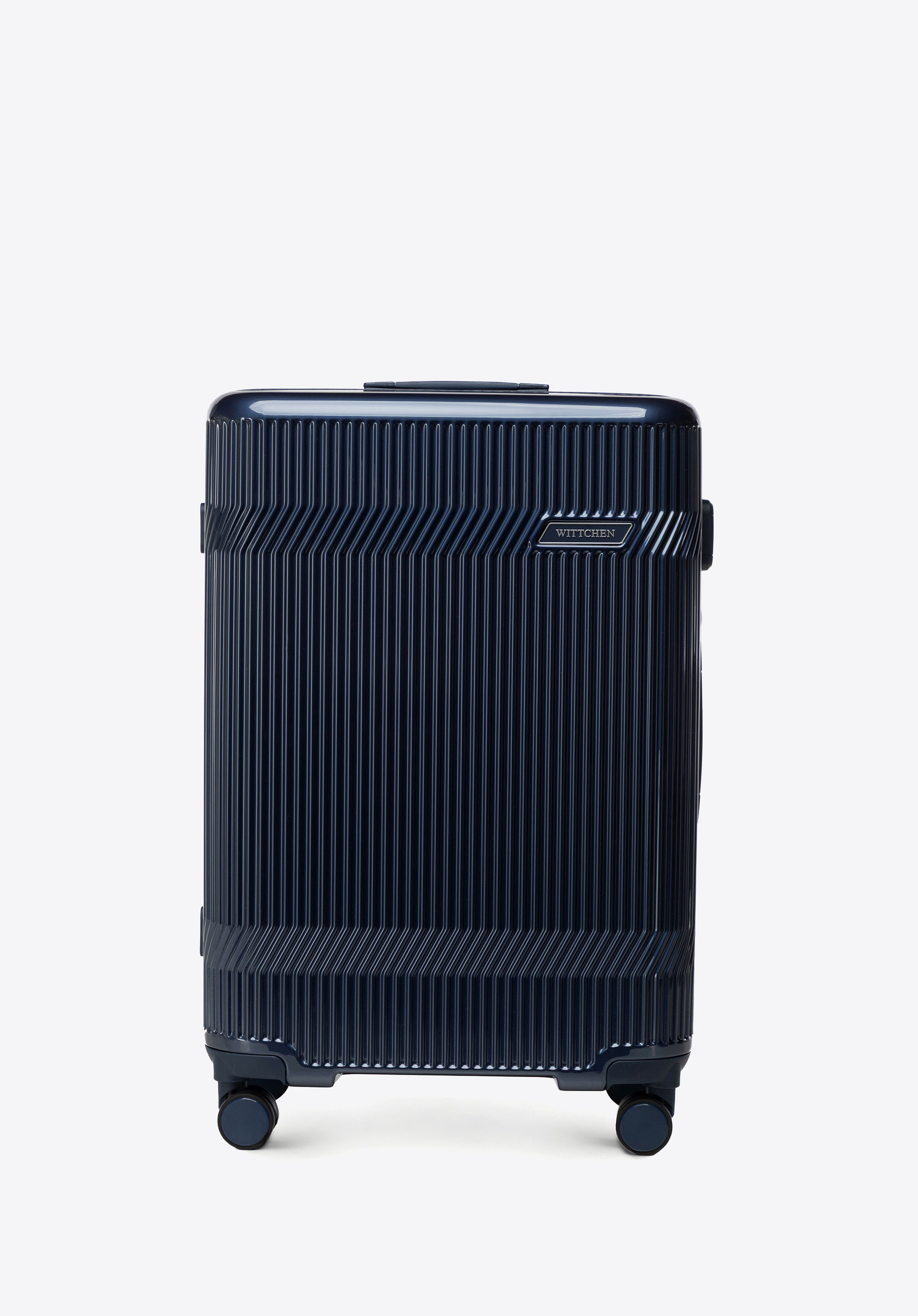 Polycarbonat-Gepäckset mit Hochglanzfinish, dunkelblau, 56-3P-01S-90, Bild 1