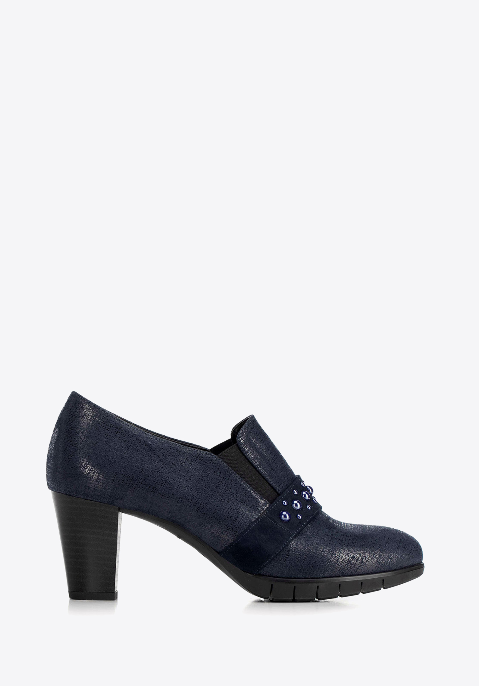 PUMPS MIT BLOCKABSATZ, dunkelblau, 92-D-653-7-41, Bild 1