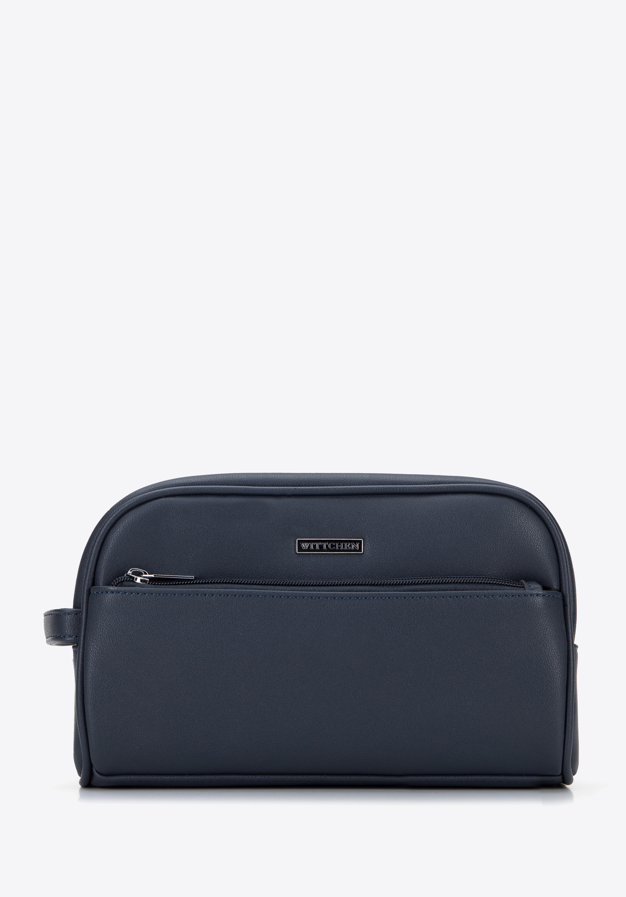 Rechteckige Kosmetiktasche für Herren mit zwei Fächern, dunkelblau, 95-3-001-7, Bild 1
