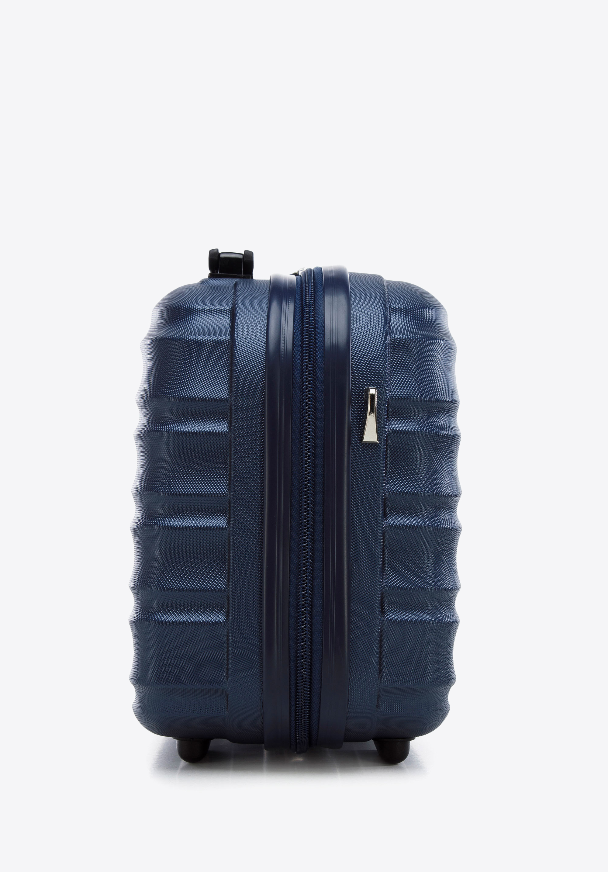 Reisekosmetikkoffer und Gepäckanhänger aus ABS mit Logo, dunkelblau, 56-3A-314-91Z6, Bild 1