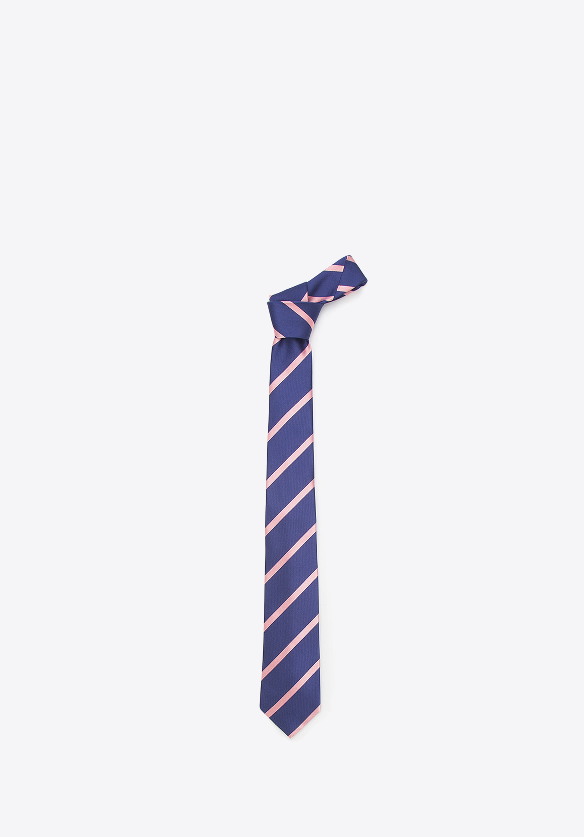 Krawatte, dunkelblau-rosa, 87-7K-002-X5, Bild 1