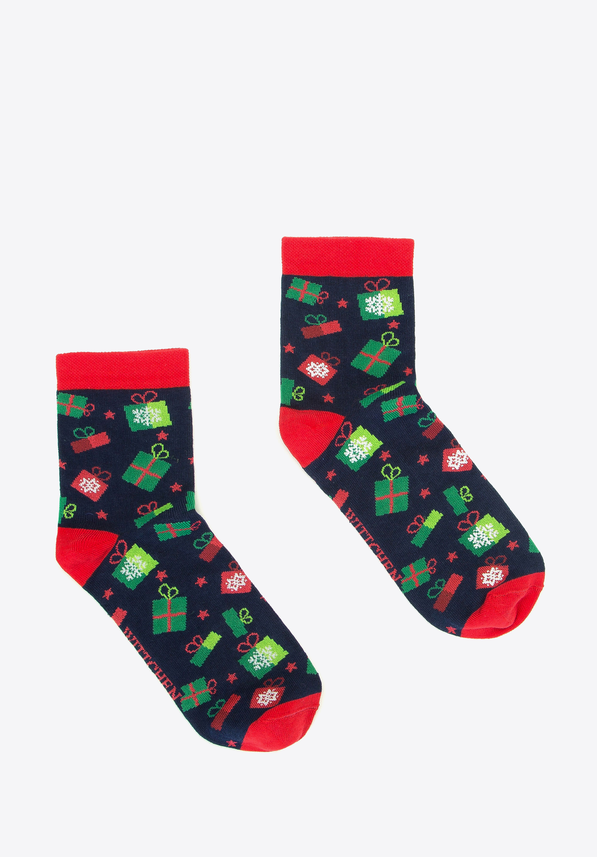Damensocken- Geschenken, dunkelblau-rot, 93-SK-005-X1-35/37, Bild 1