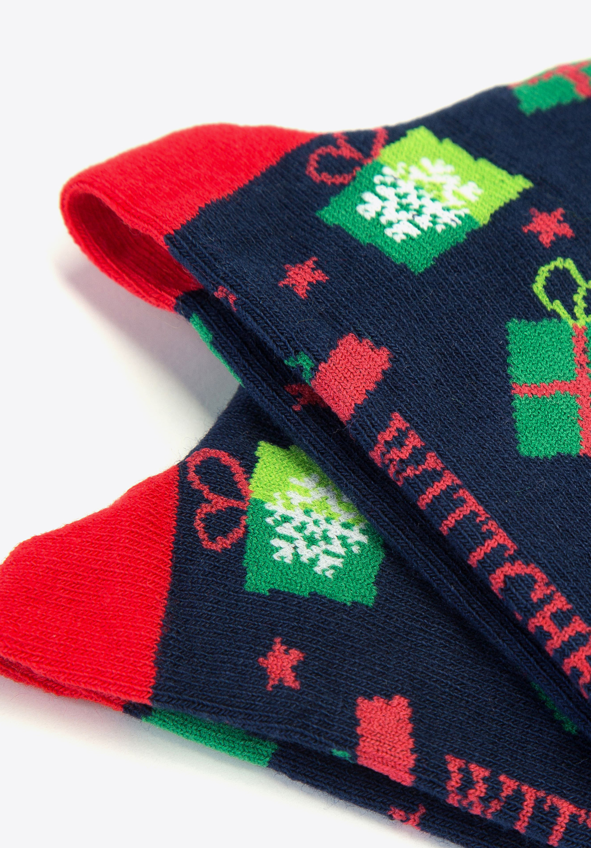Damensocken- Geschenken, dunkelblau-rot, 93-SK-005-X1-35/37, Bild 1